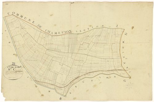 Nod-sur-Seine - Section C - 3 P PLAN 454/5
