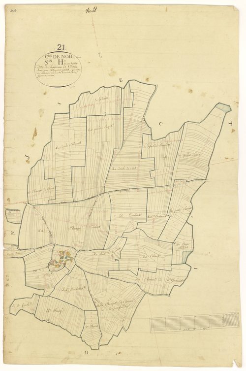 Nod-sur-Seine - Section H - 3 P PLAN 454/13