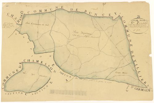 Nod-sur-Seine - Section J1 - 3 P PLAN 454/14