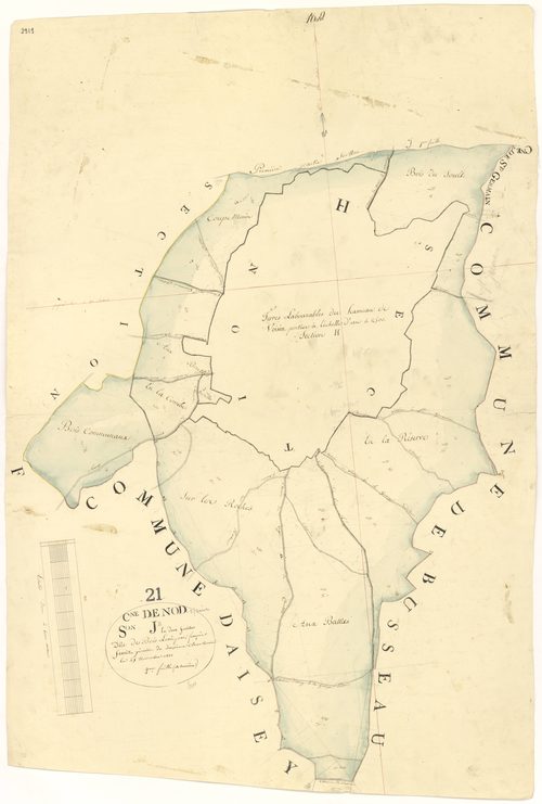 Nod-sur-Seine - Section J2 - 3 P PLAN 454/15