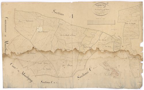 Nogent-lès-Montbard - Section D - 3 P PLAN 455/6