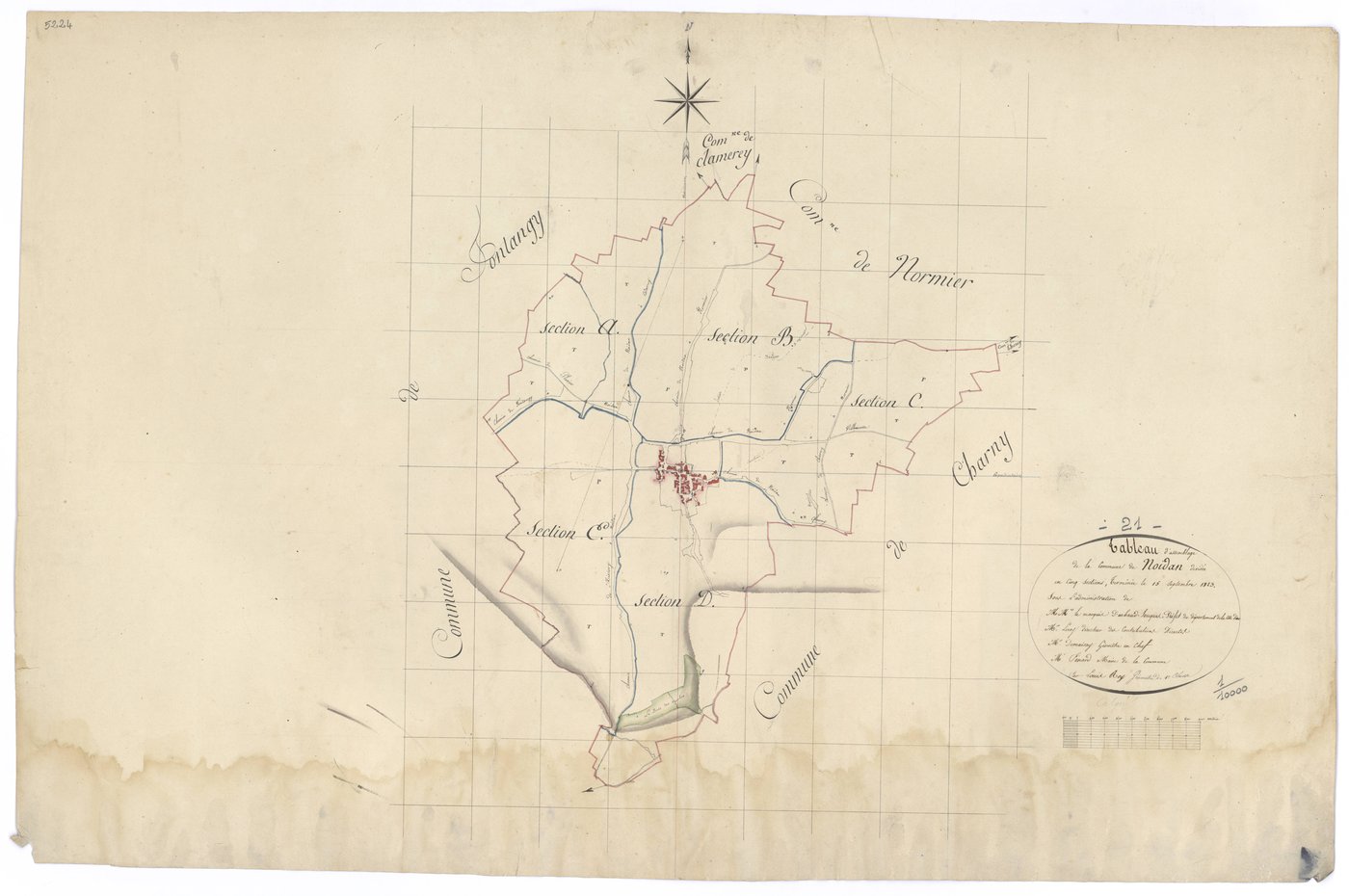 Noidan - Tableau d'assemblage - 3 P PLAN 456/1