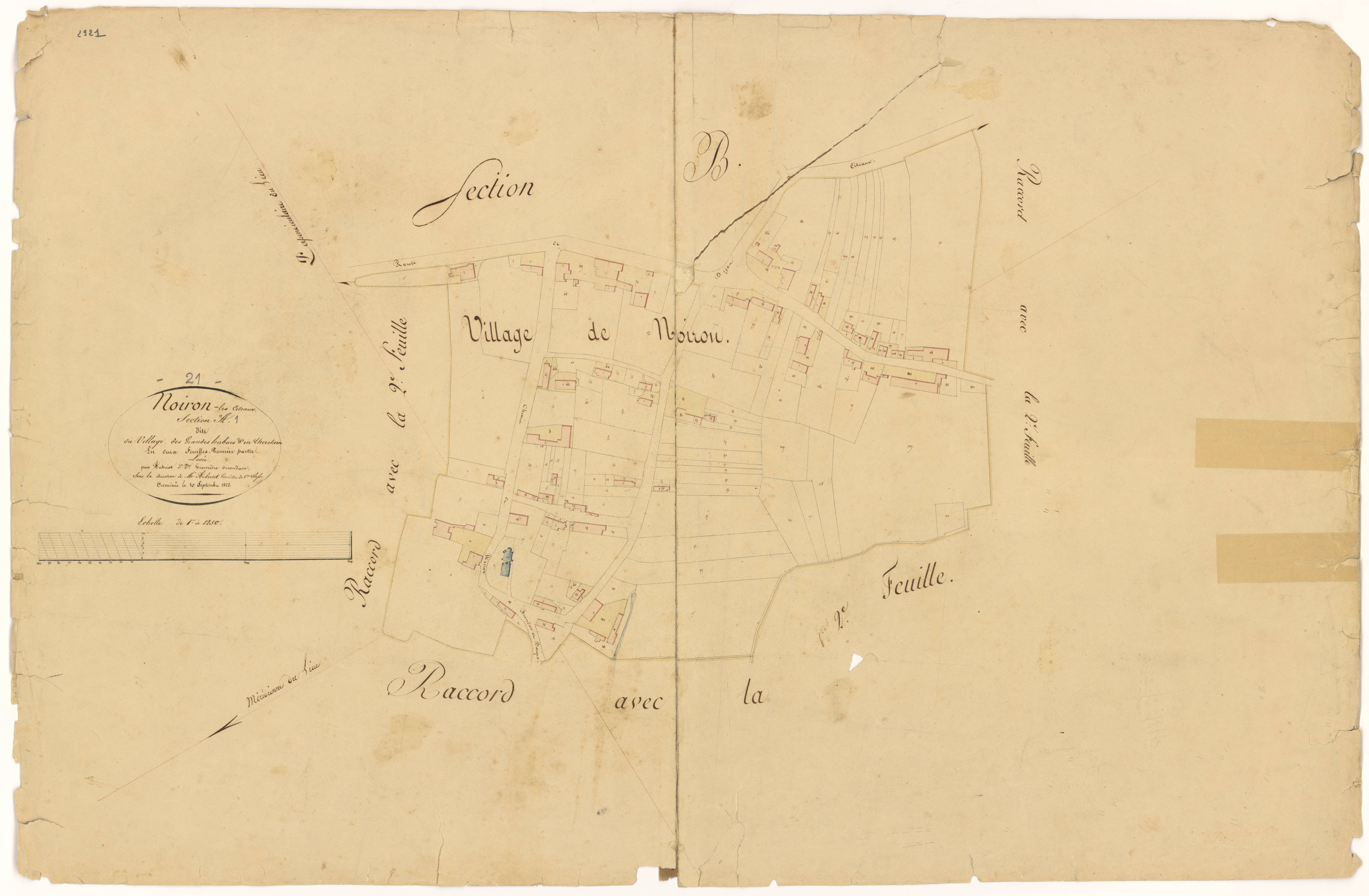 Noiron-sous-Gevrey - Section A1 - 3 P PLAN 457/2