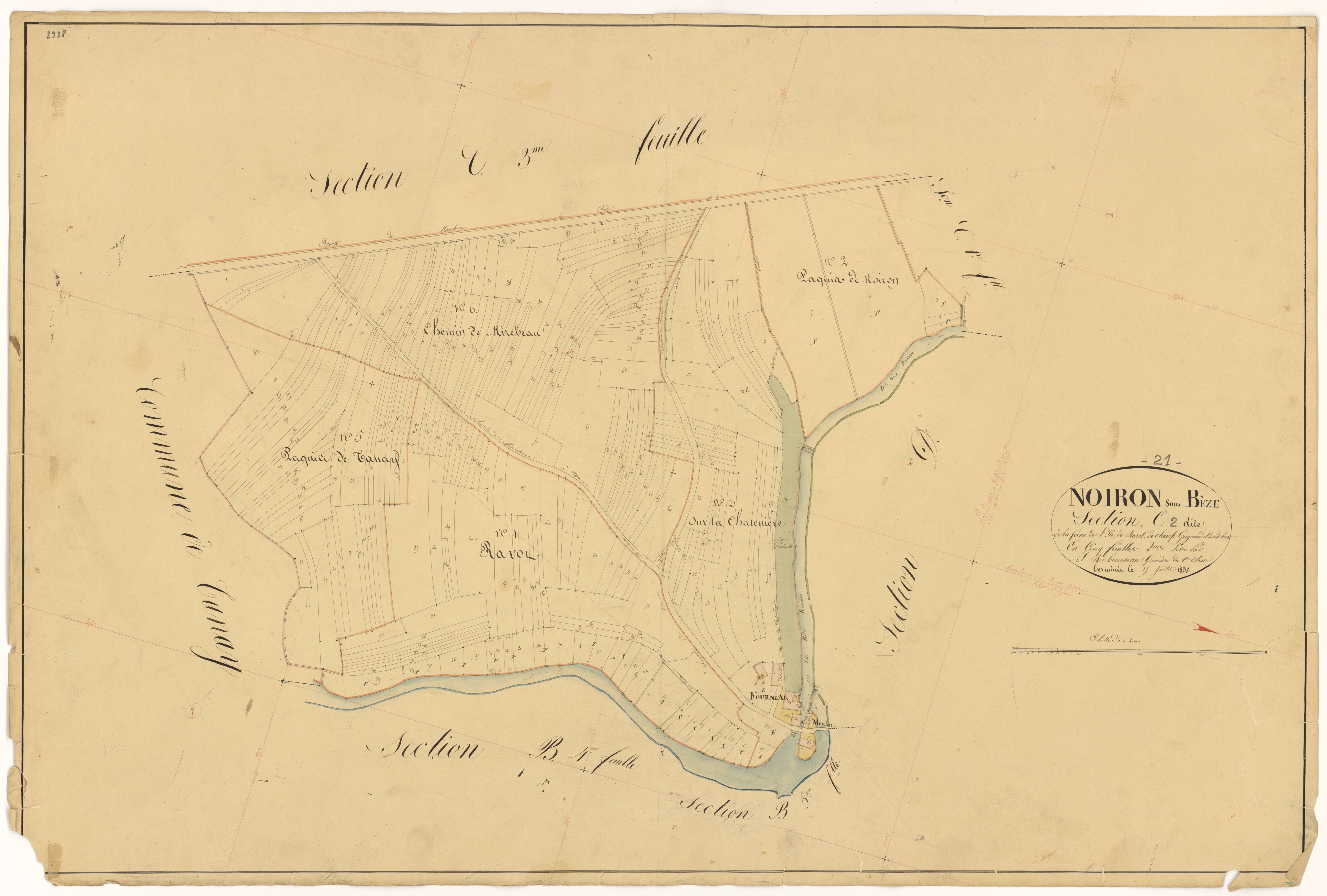 Noiron-sur-Bèze - Section C2 - 3 P PLAN 458/13