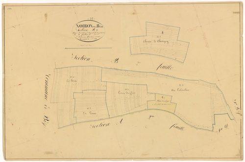 Noiron-sur-Bèze - Section B1 - 3 P PLAN 458/6