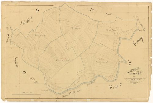 Noiron-sur-Bèze - Section B4 - 3 P PLAN 458/9
