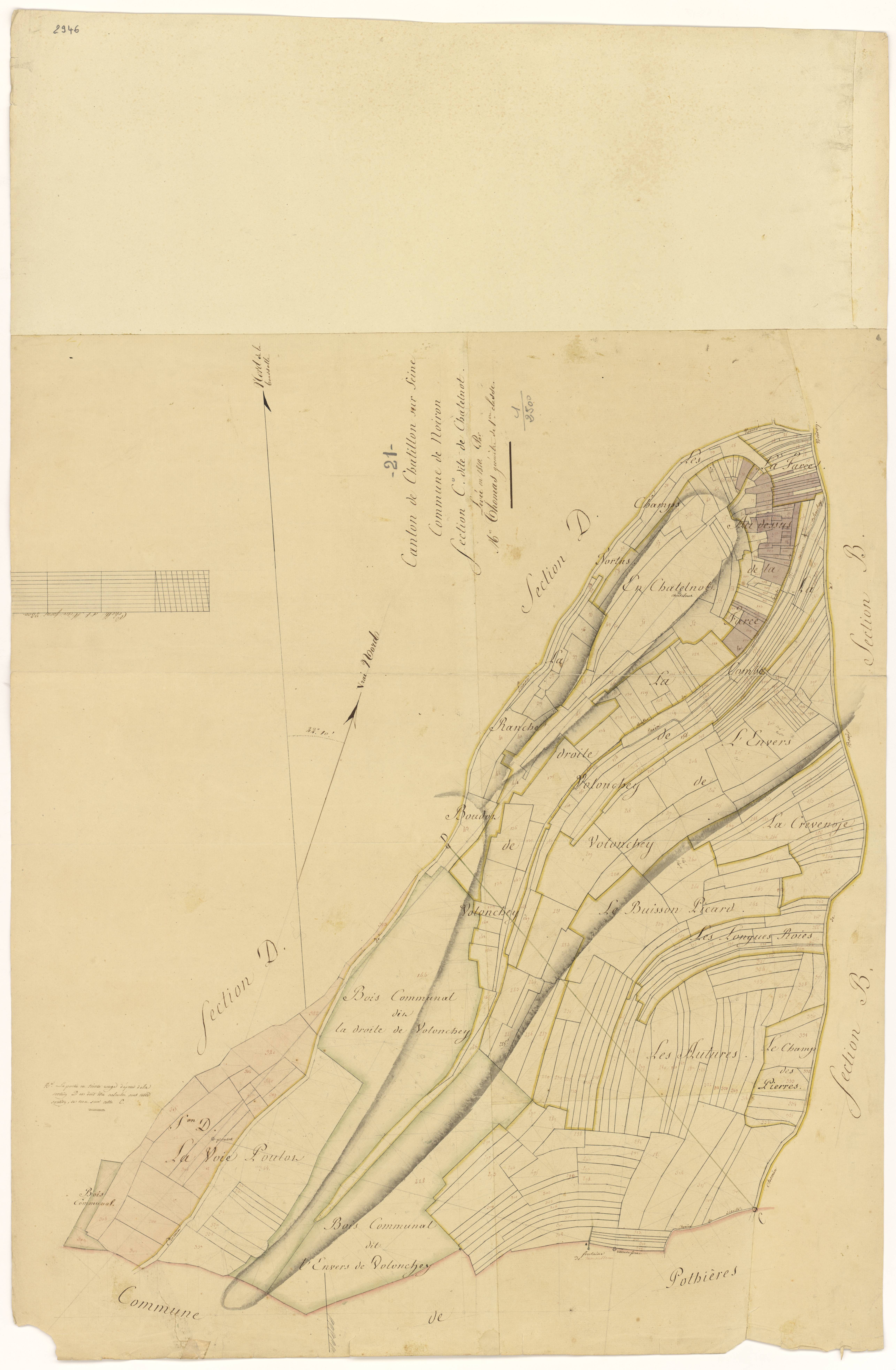 Noiron-sur-Seine - Section C - 3 P PLAN 459/3