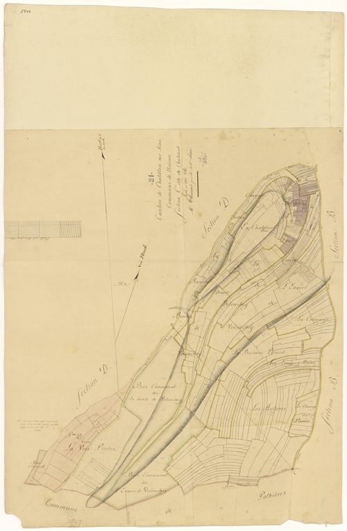 Noiron-sur-Seine - Section C - 3 P PLAN 459/3
