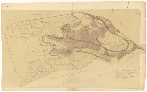 Noiron-sur-Seine - Sections E1 et F - 3 P PLAN 459/6