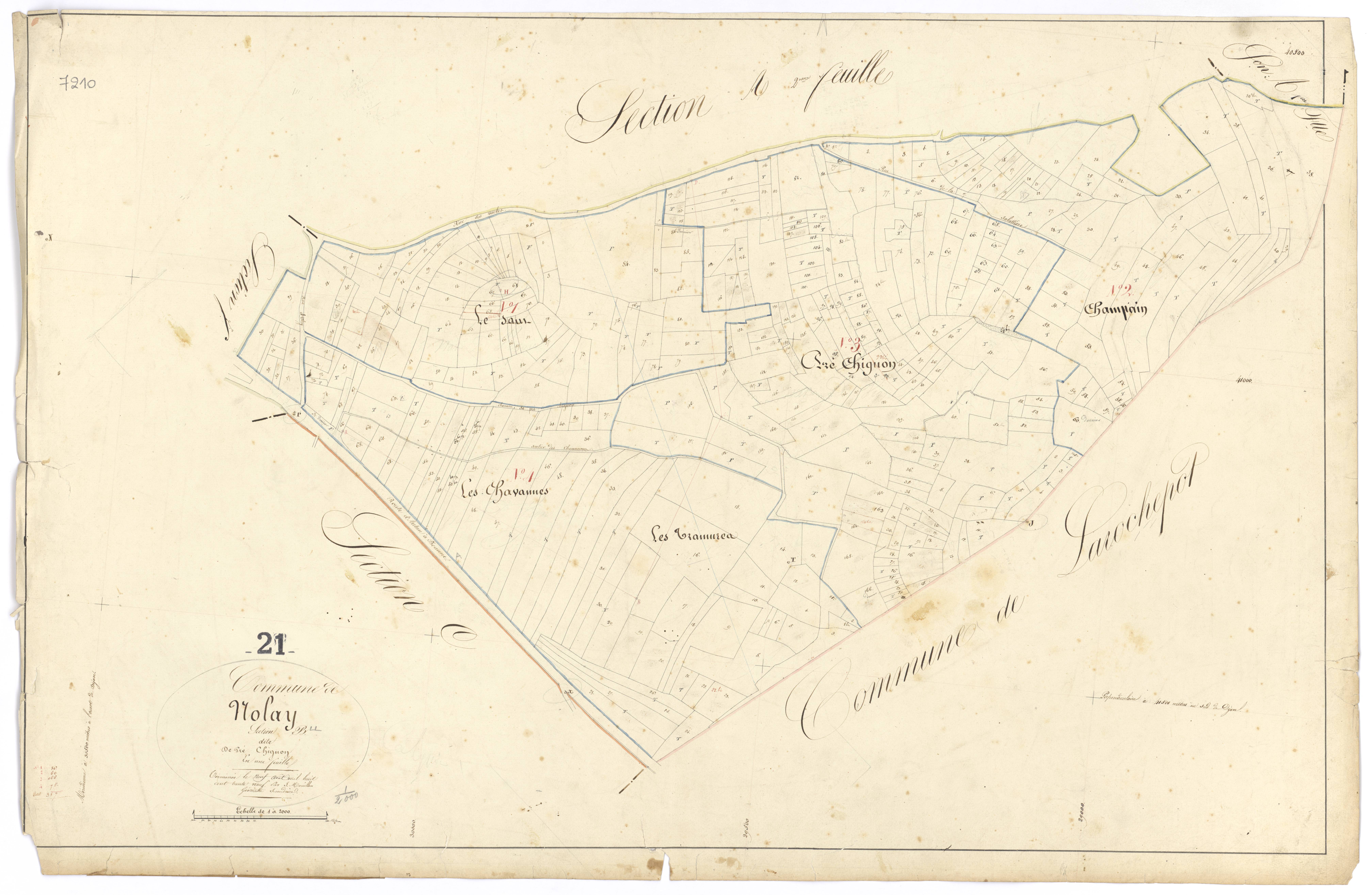 Nolay - Section B - 3 P PLAN 460/6