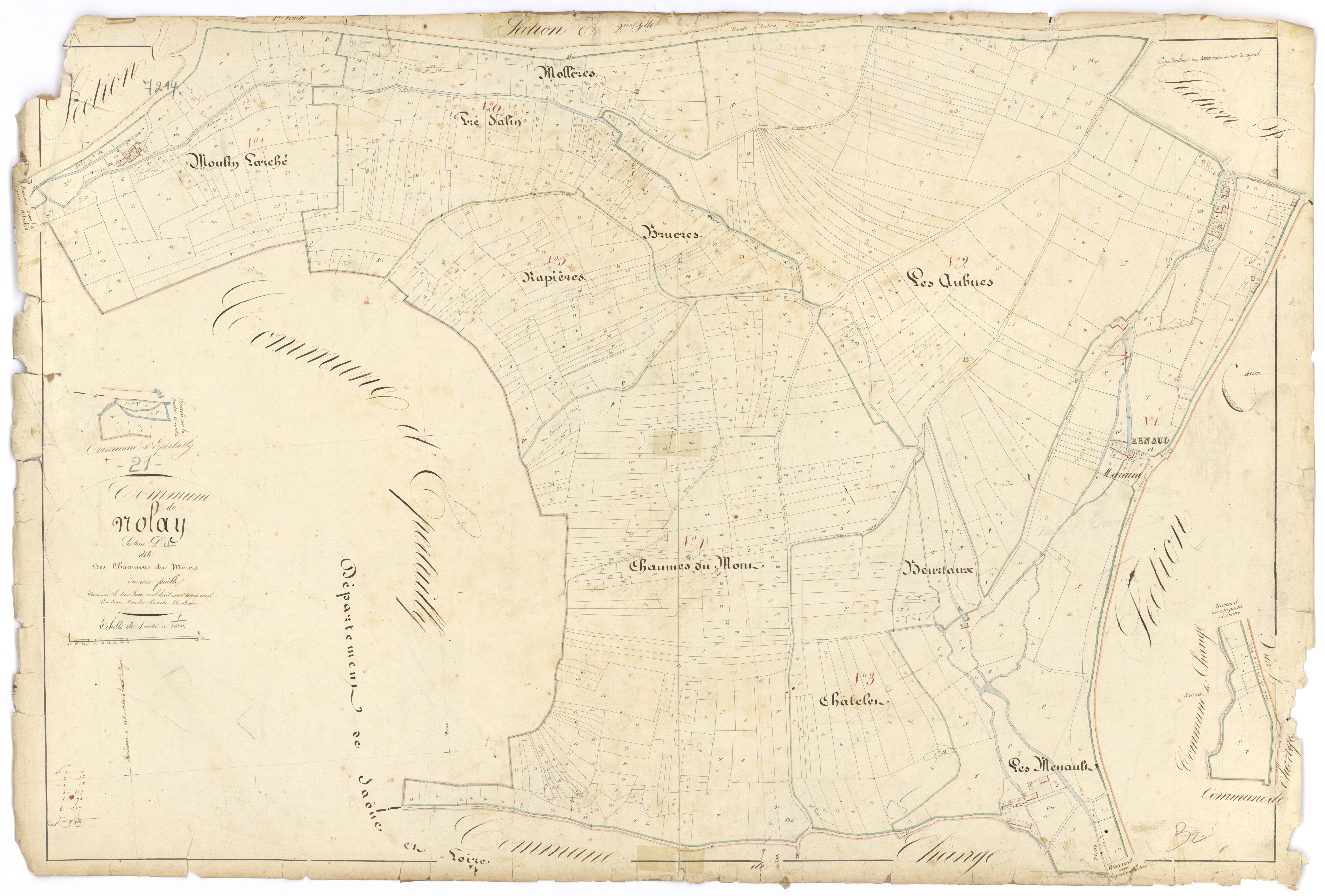 Nolay - Section D - 3 P PLAN 460/10