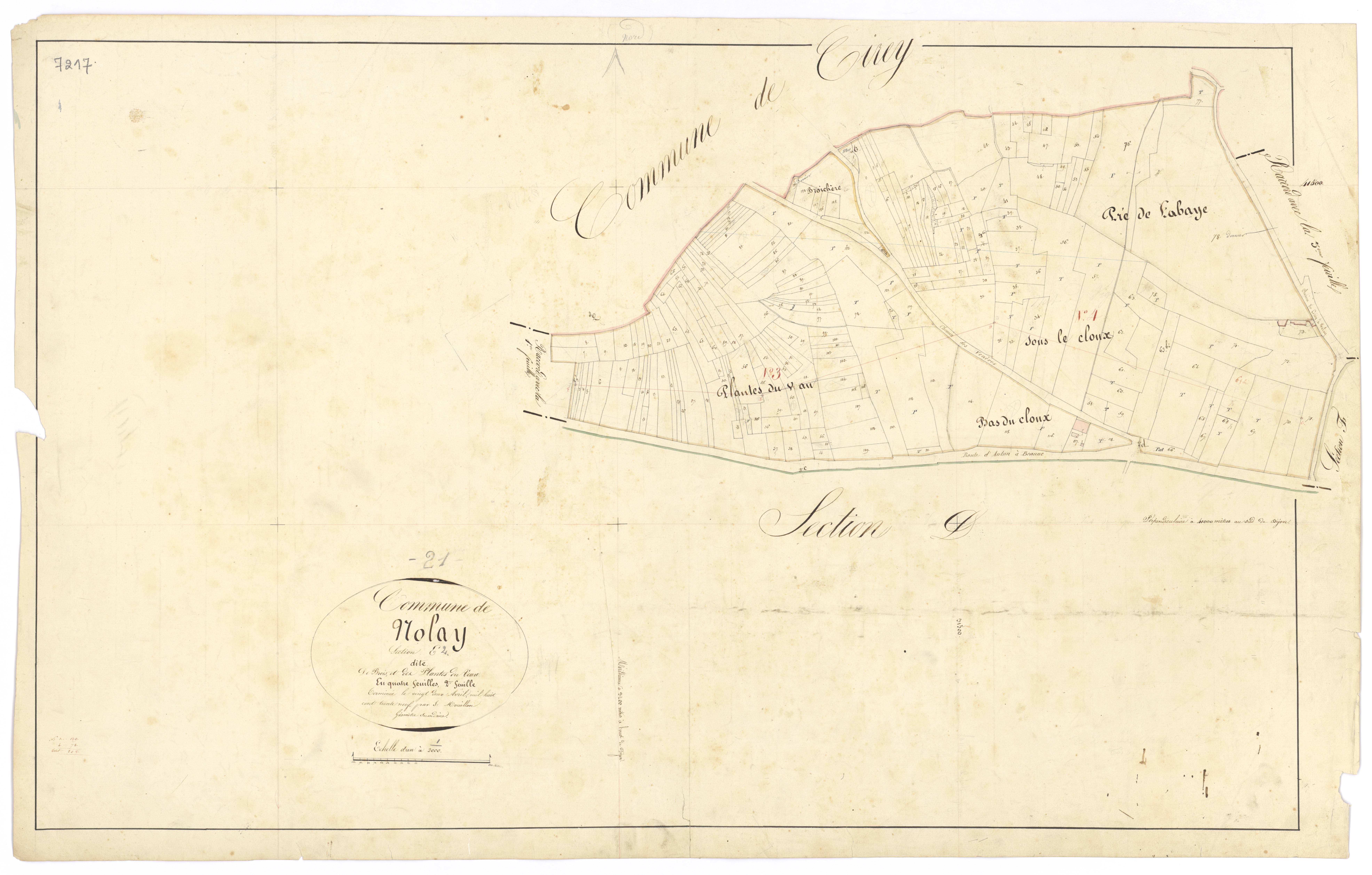 Nolay - Section E2 - 3 P PLAN 460/13