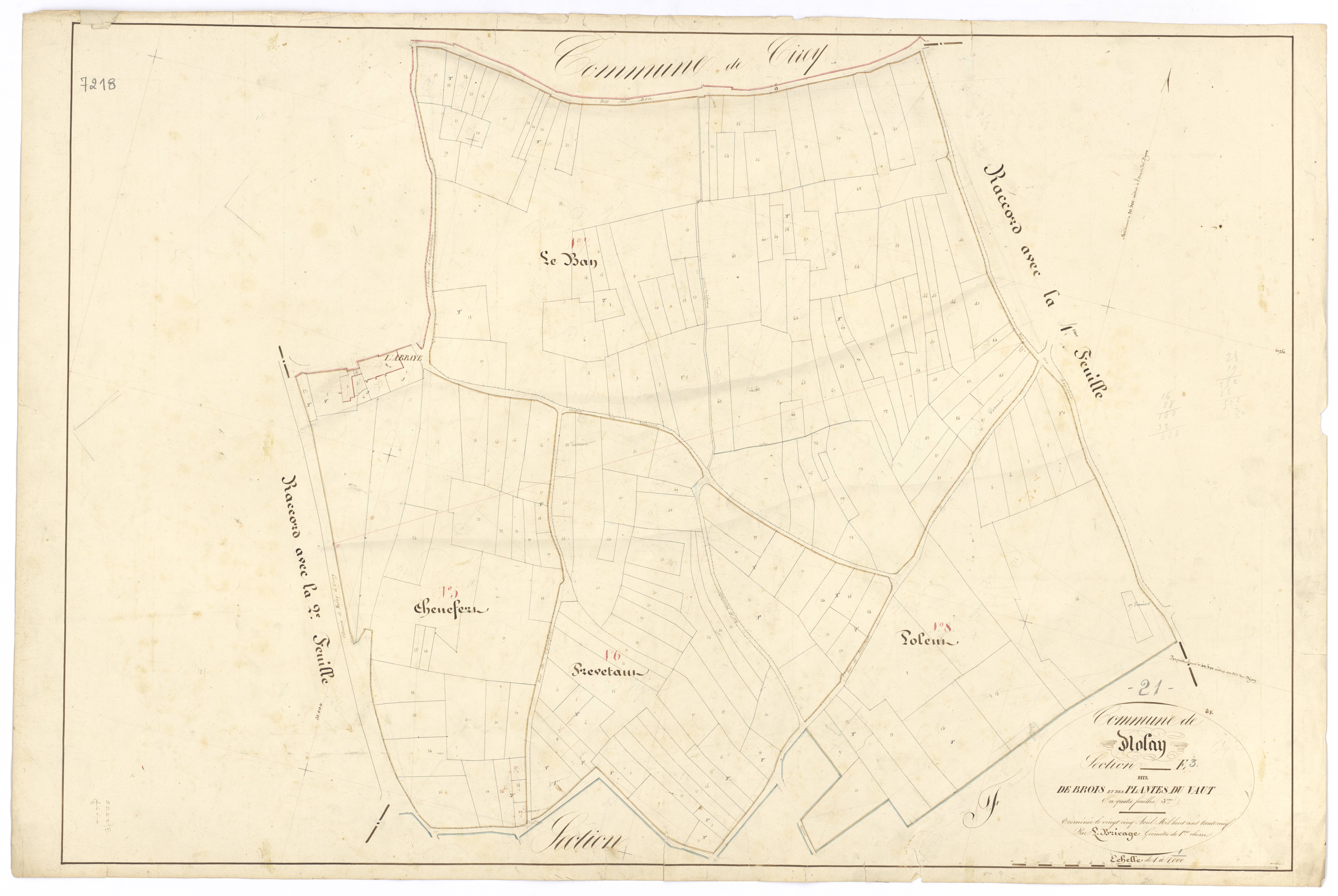 Nolay - Section E3 - 3 P PLAN 460/14
