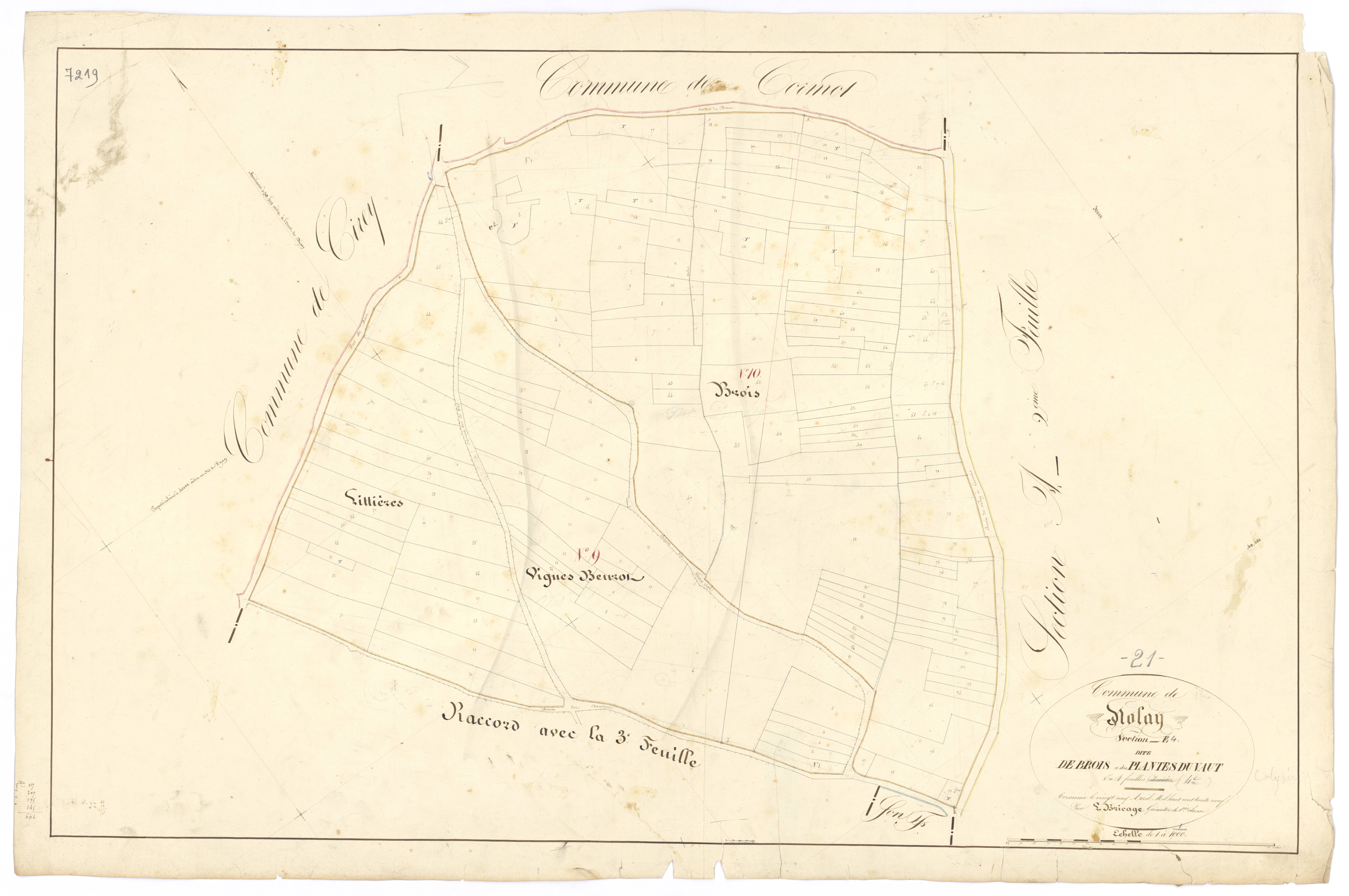 Nolay - Section E4 - 3 P PLAN 460/15