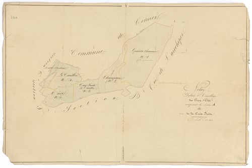 Nolay - Section A (tableau d'assemblage) - 3 P PLAN 460/2
