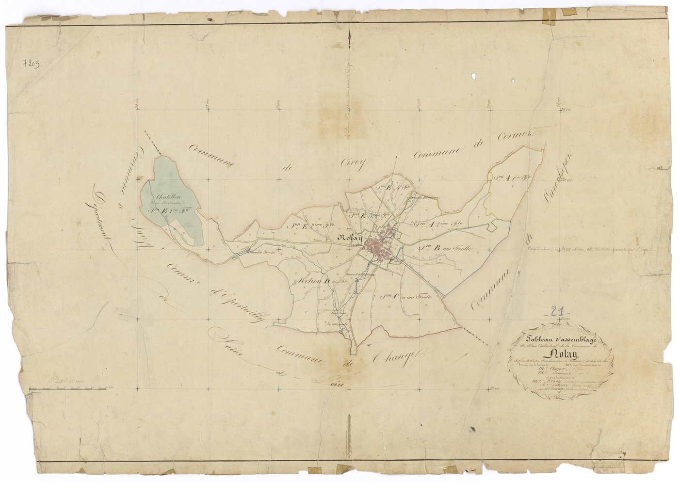 Nolay - Tableau d'assemblage - 3 P PLAN 460/1