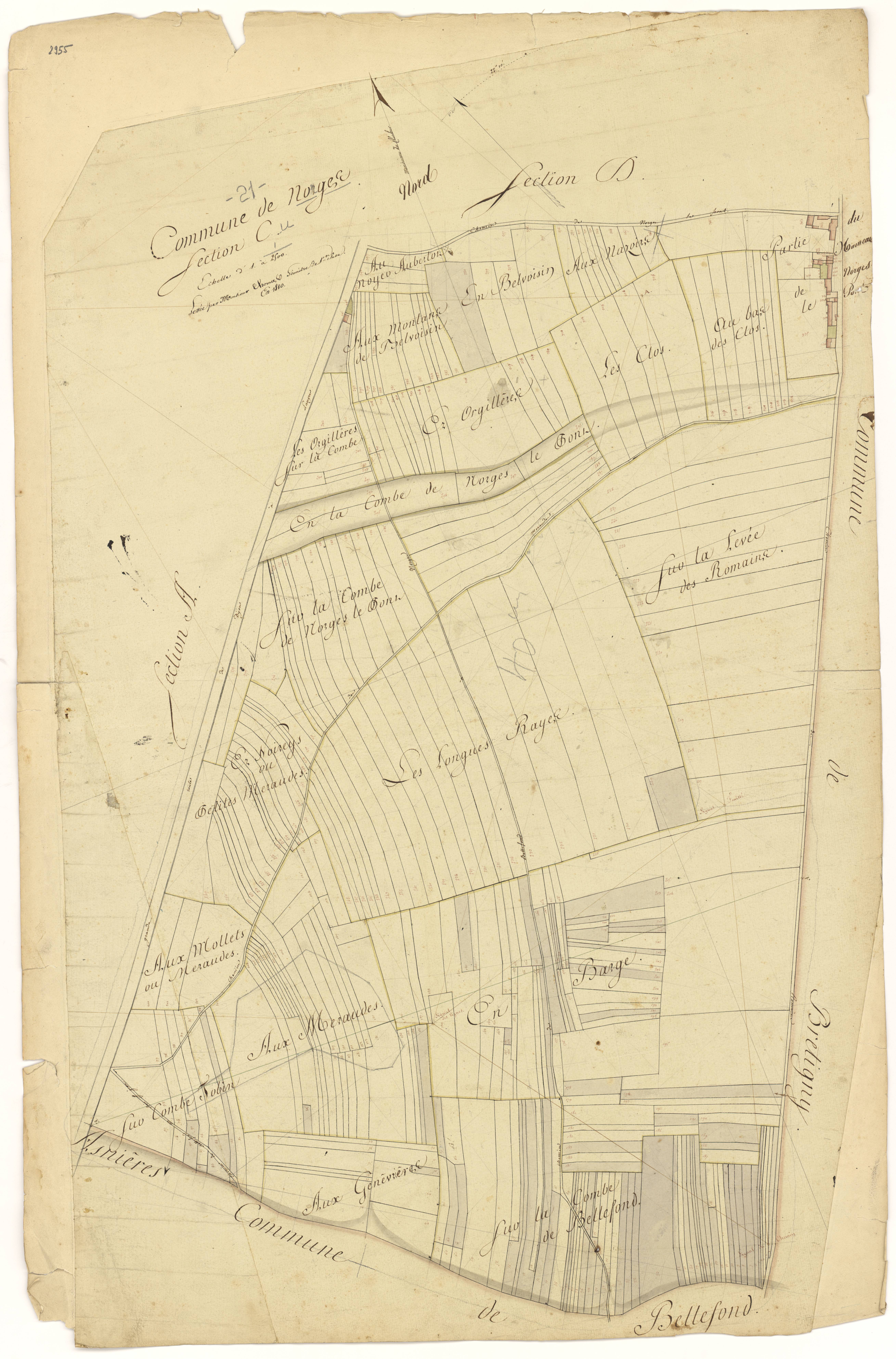 Norges-la-Ville - Section C - 3 P PLAN 461/4