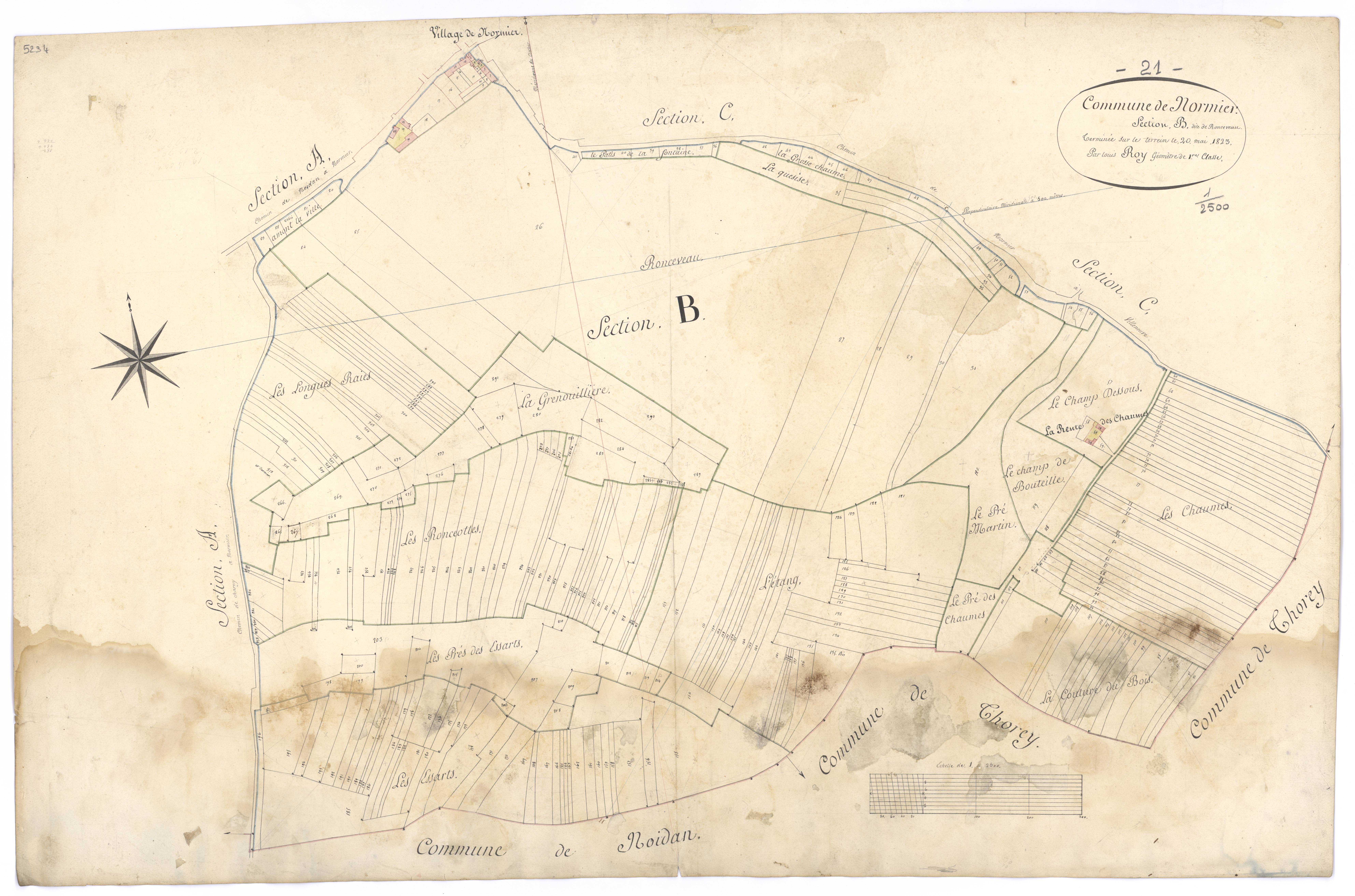 Normier - Section B - 3 P PLAN 462/4