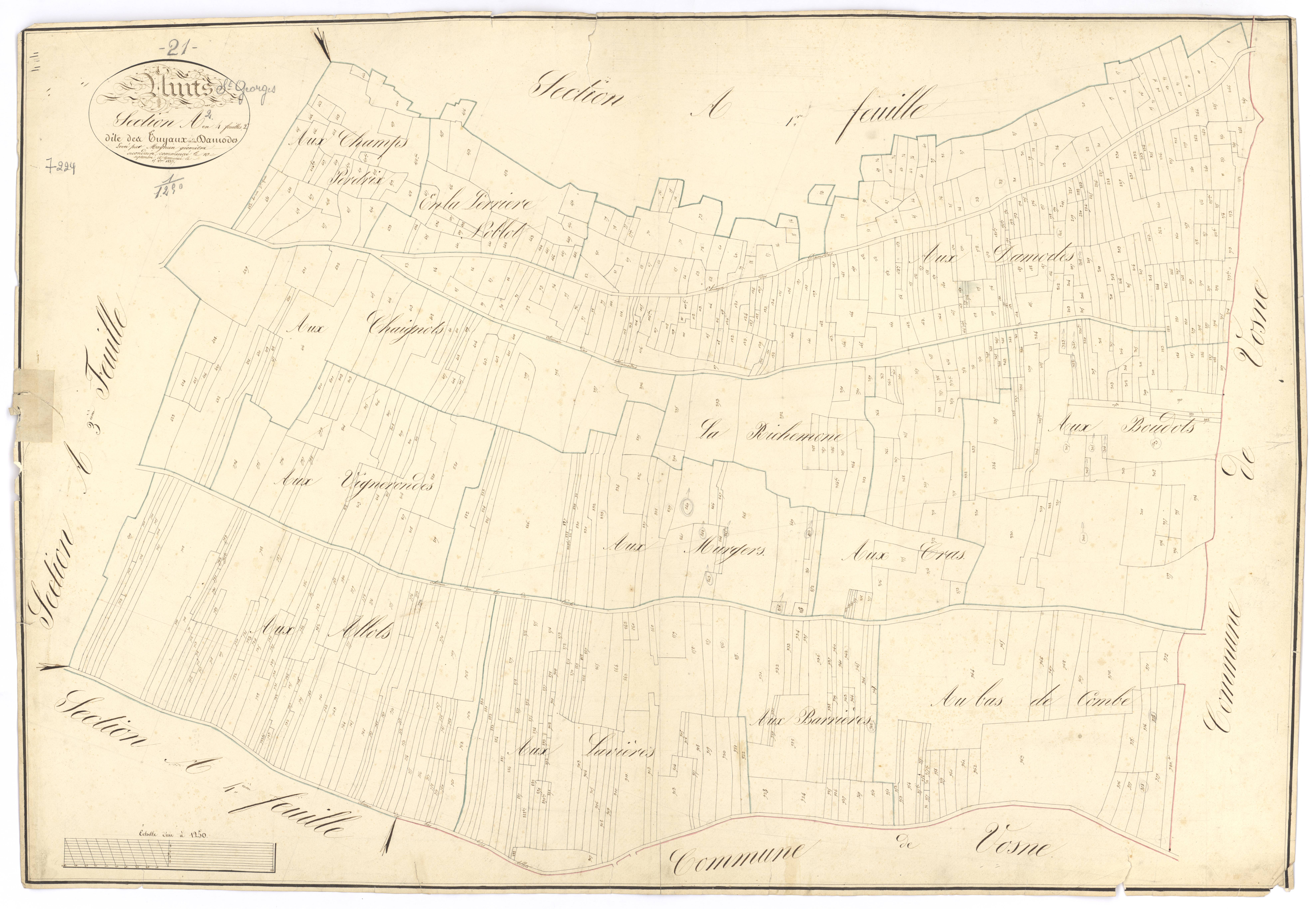 Nuits-Saint-Georges - Section A2 - 3 P PLAN 463/3