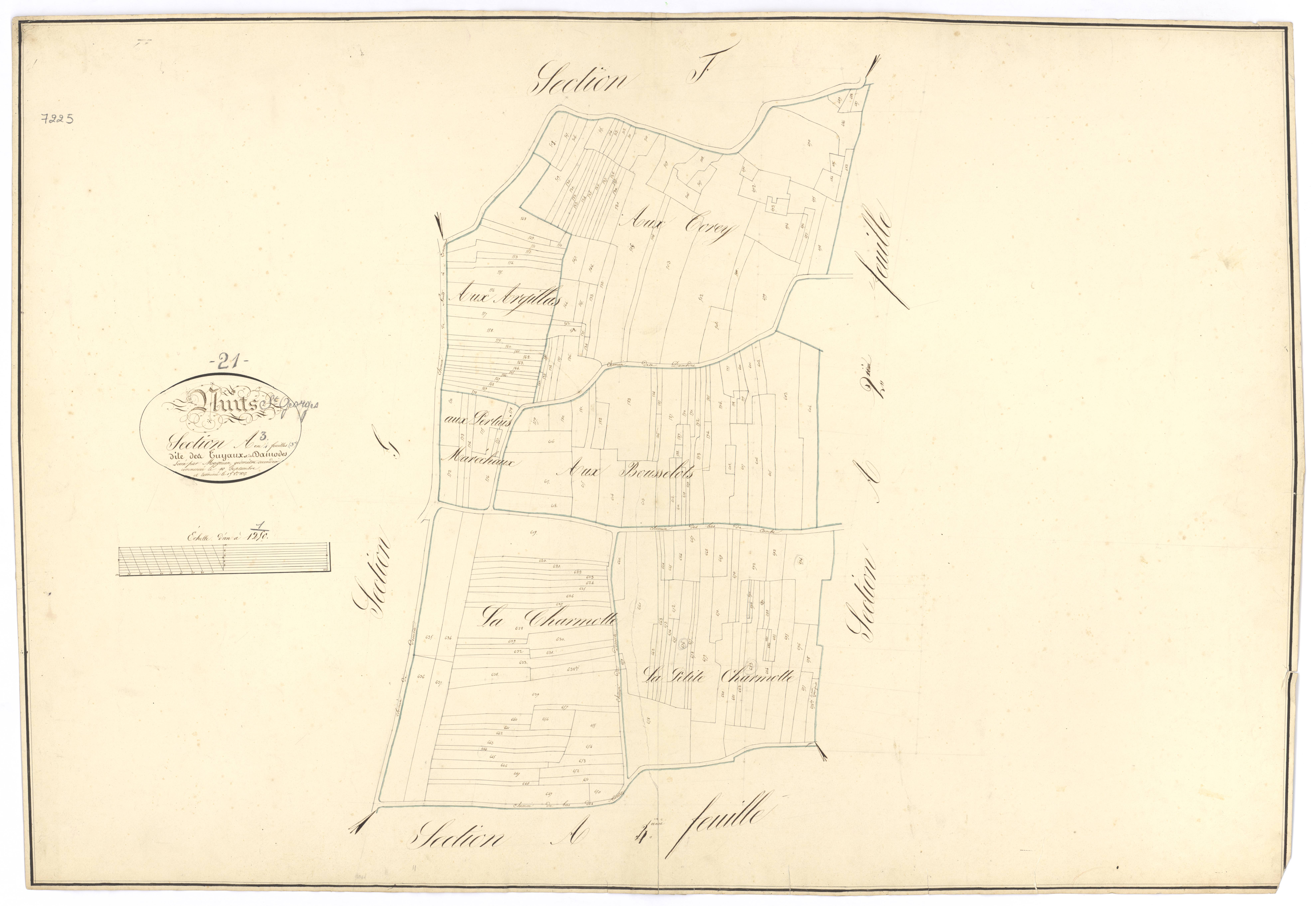 Nuits-Saint-Georges - Section A3 - 3 P PLAN 463/4