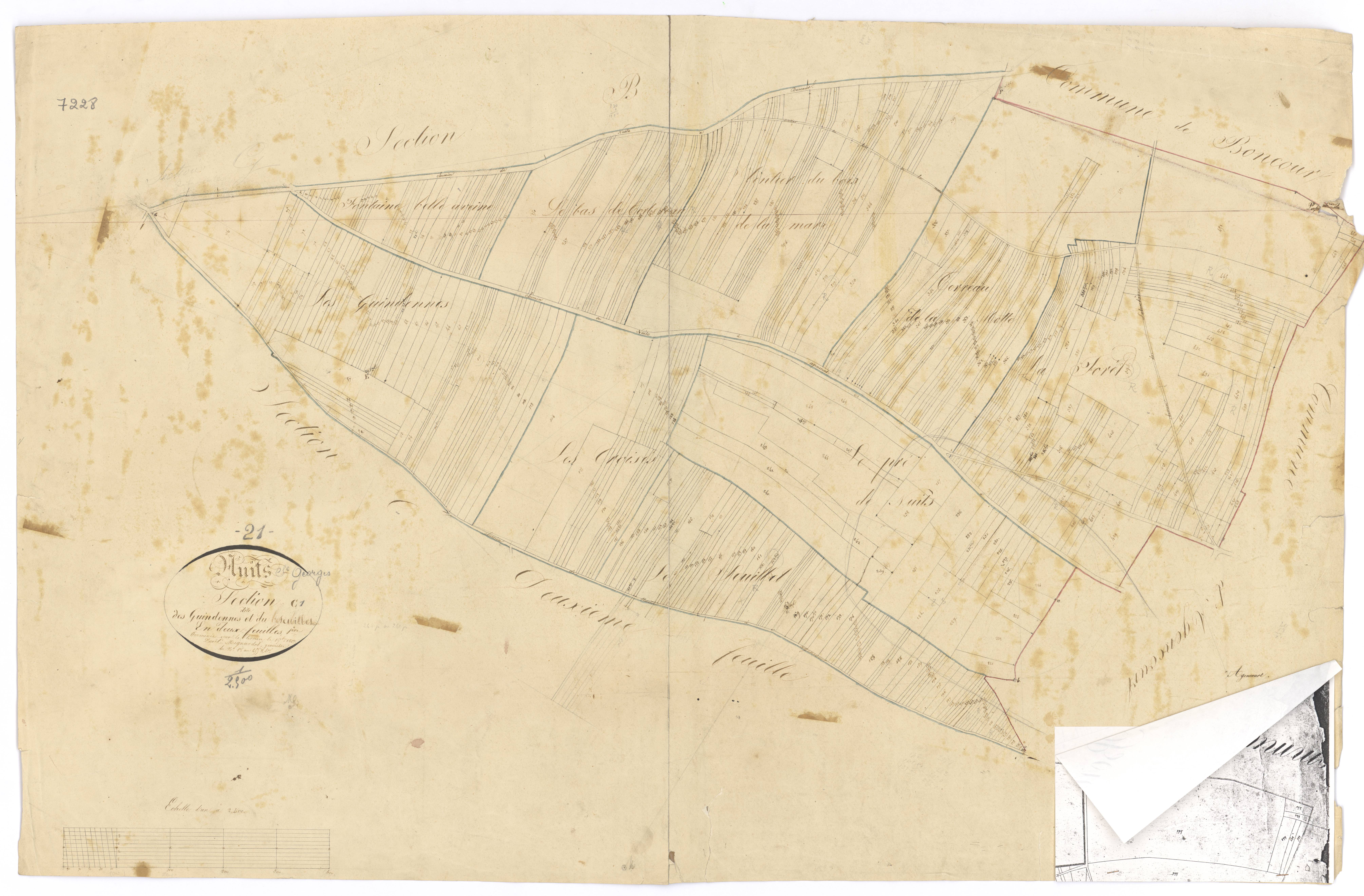 Nuits-Saint-Georges - Section C1 - 3 P PLAN 463/7