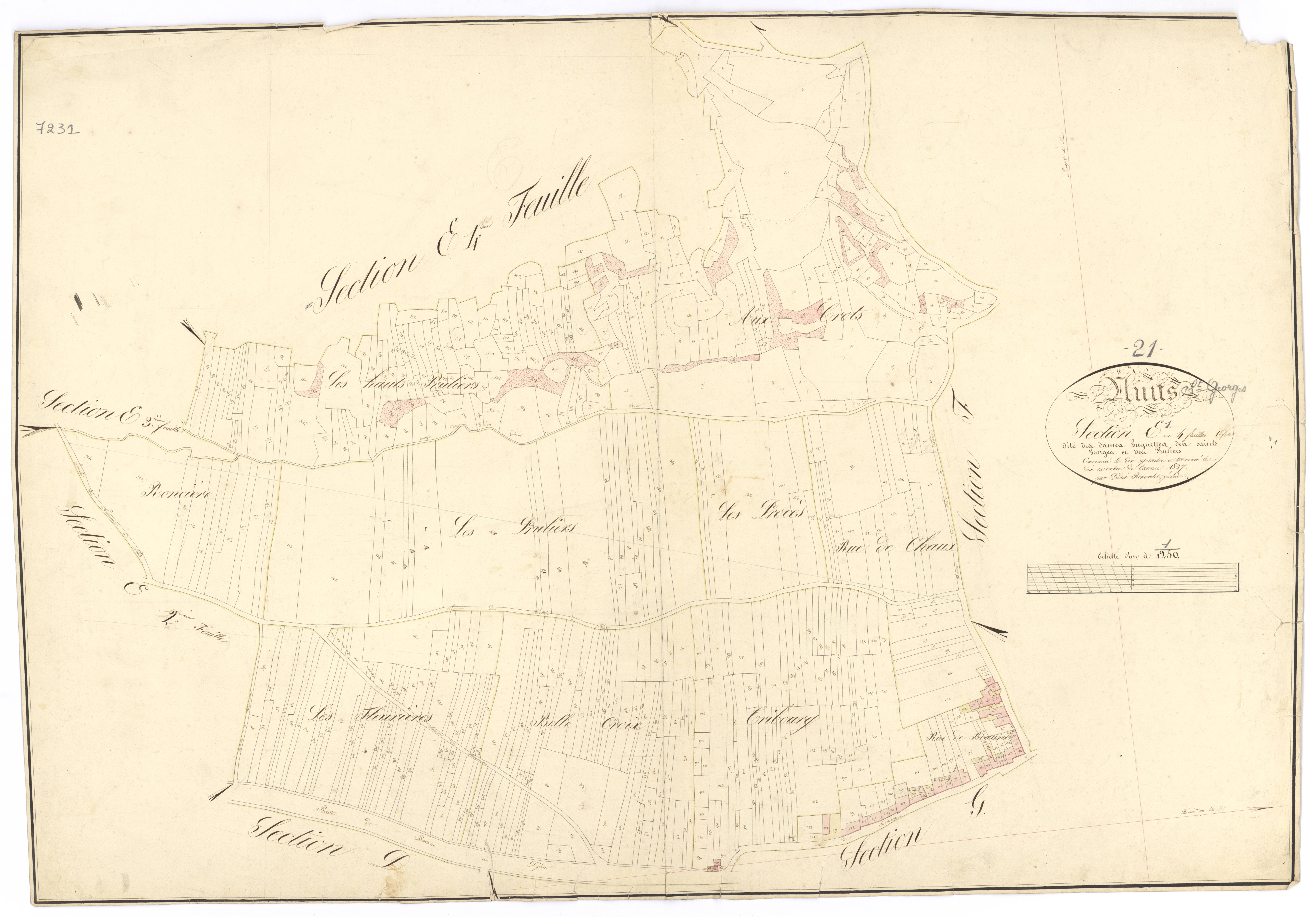 Nuits-Saint-Georges - Section E1 - 3 P PLAN 463/10