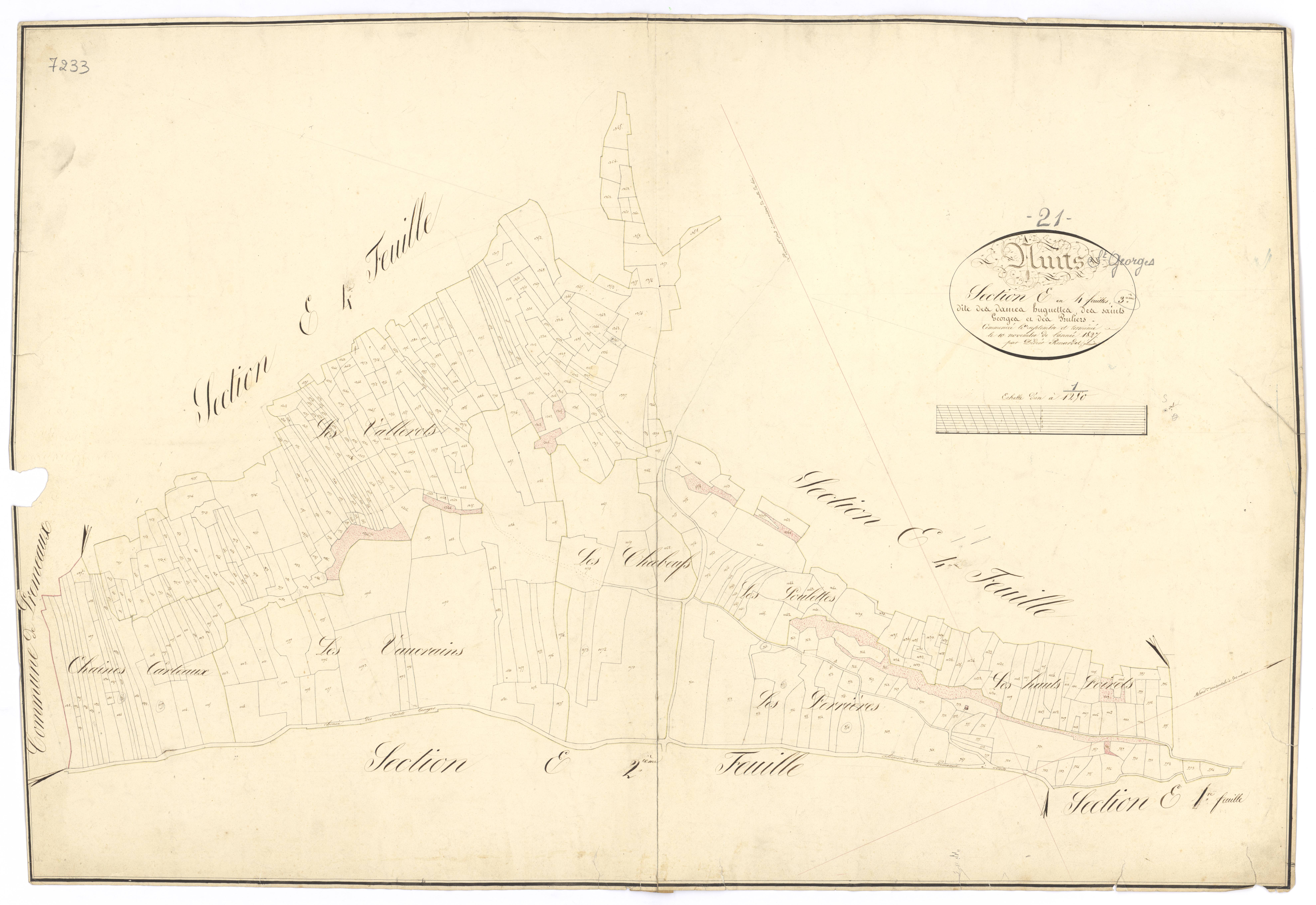 Nuits-Saint-Georges - Section E3 - 3 P PLAN 463/12