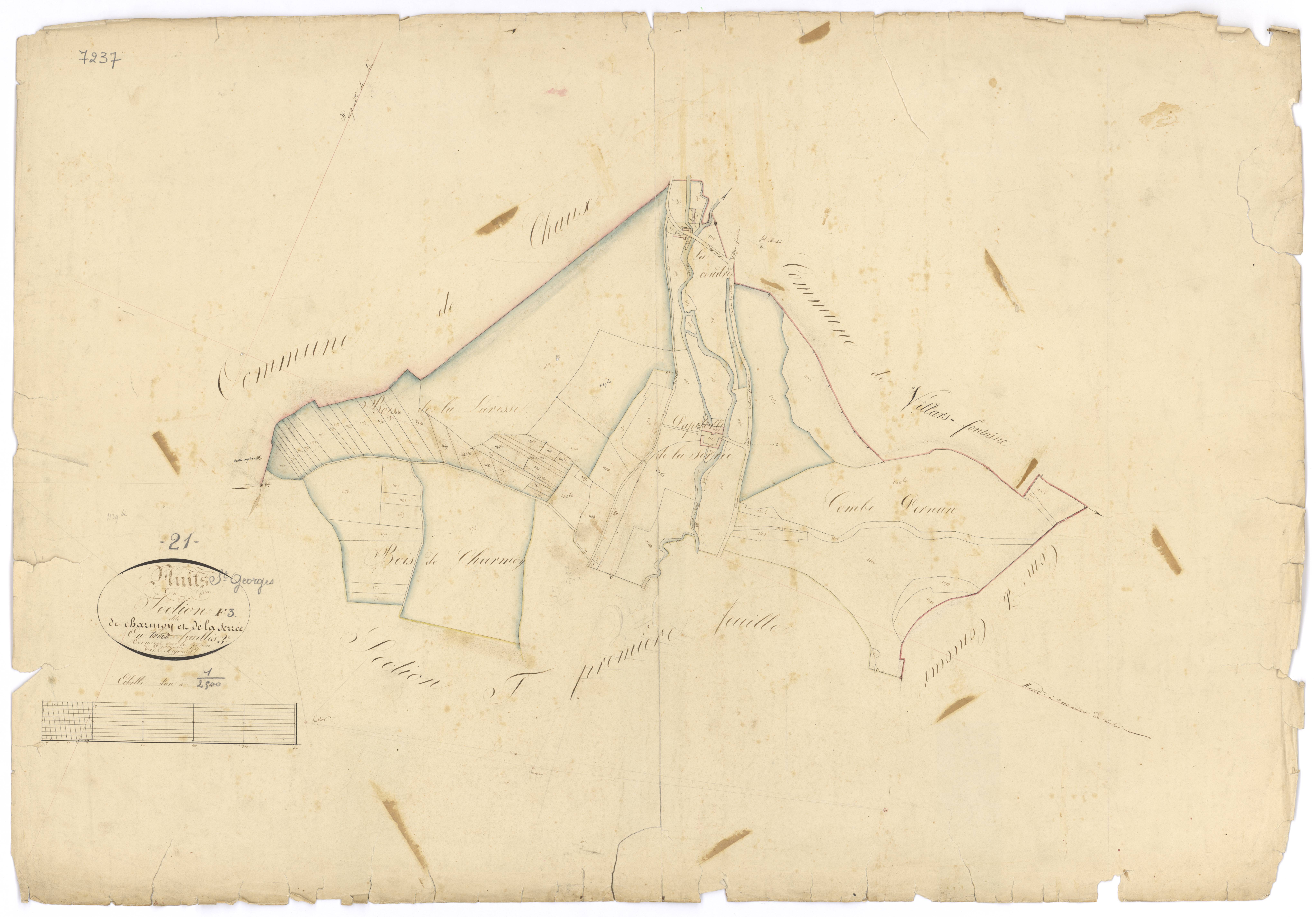 Nuits-Saint-Georges - Section F3 - 3 P PLAN 463/16