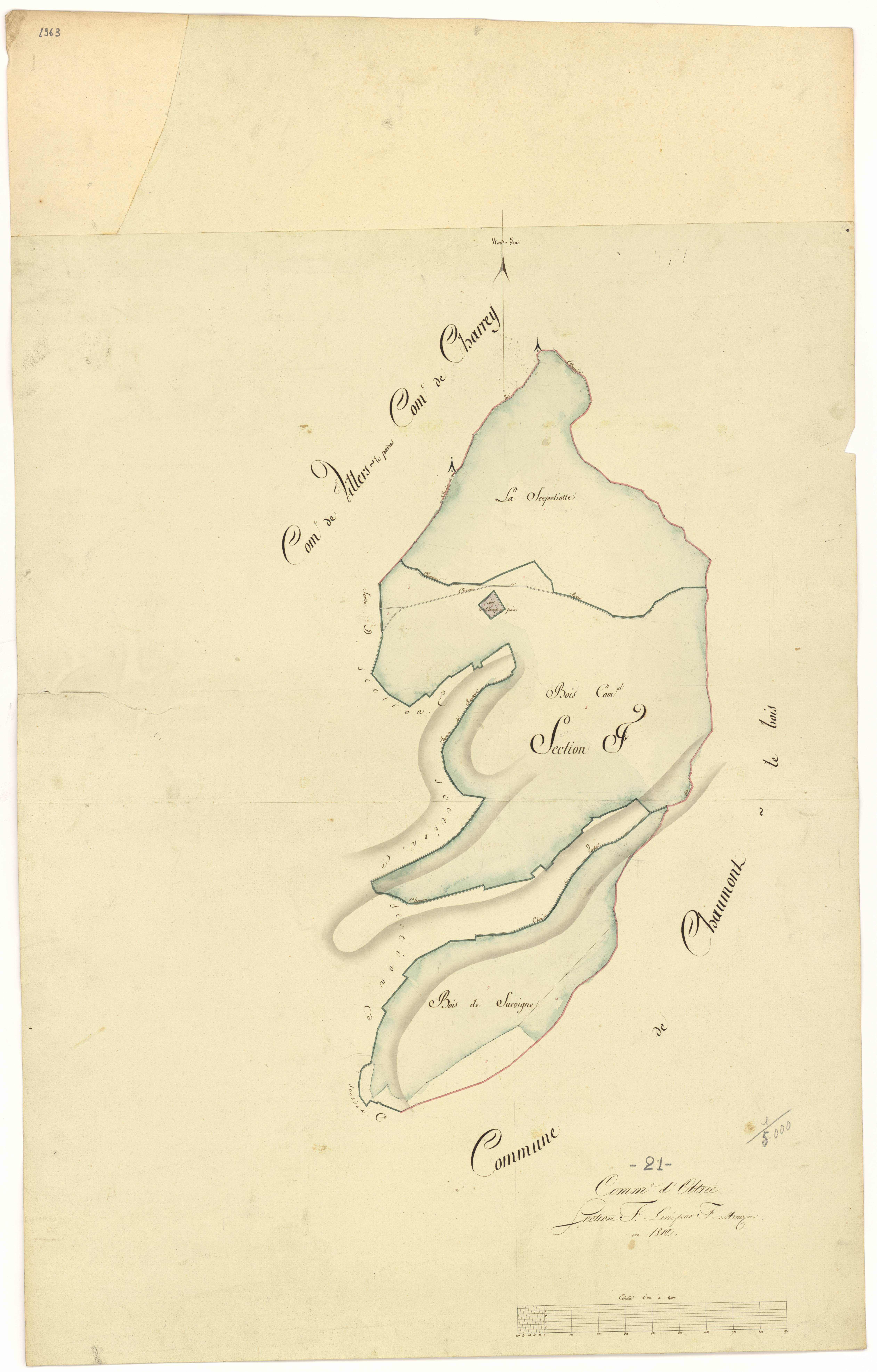 Obtrée - Section F - 3 P PLAN 464/6