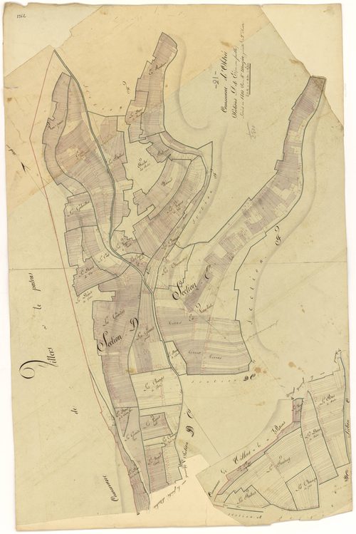 Obtrée - Sections D et E - 3 P PLAN 464/5