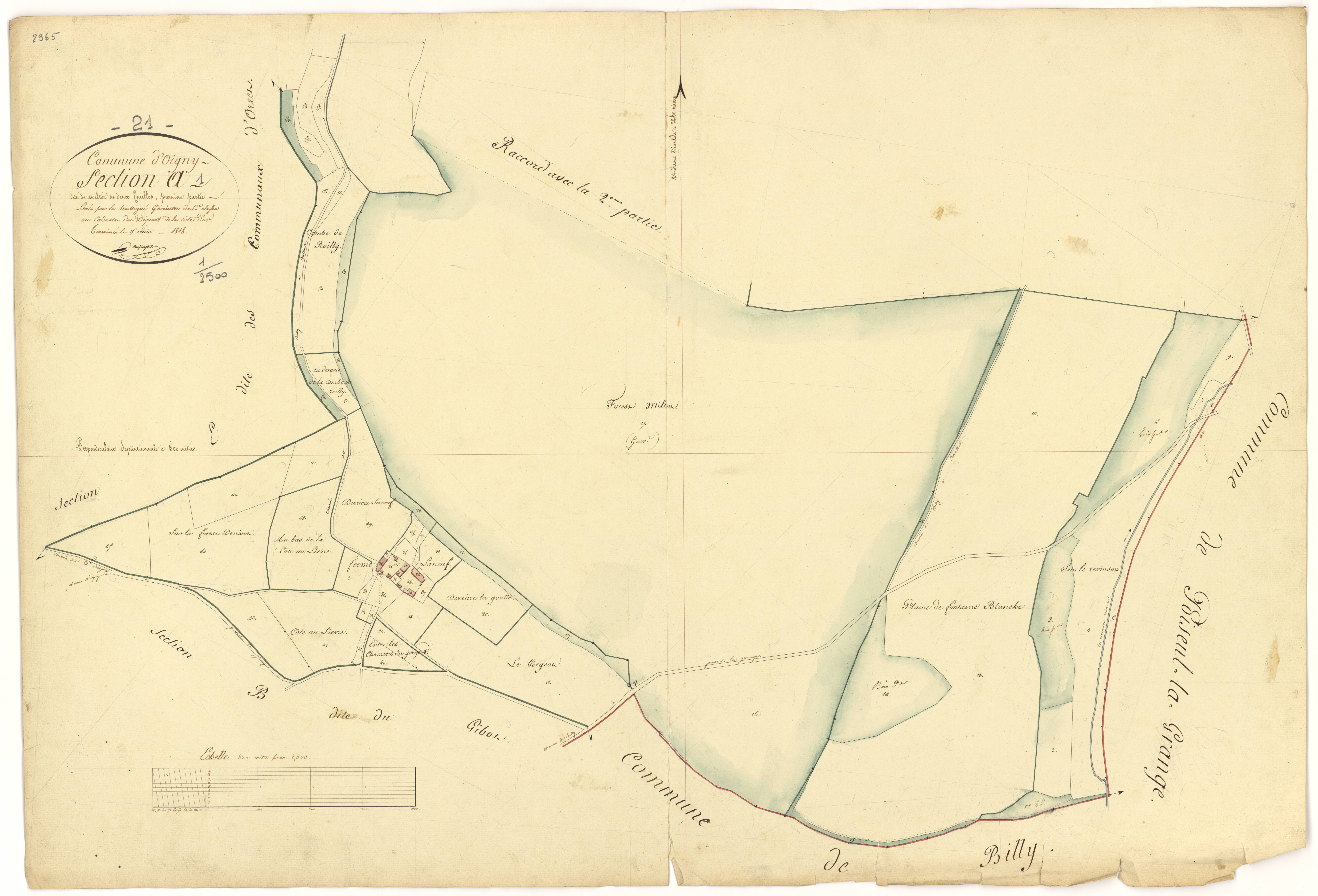 Oigny - Section A1 - 3 P PLAN 465/2