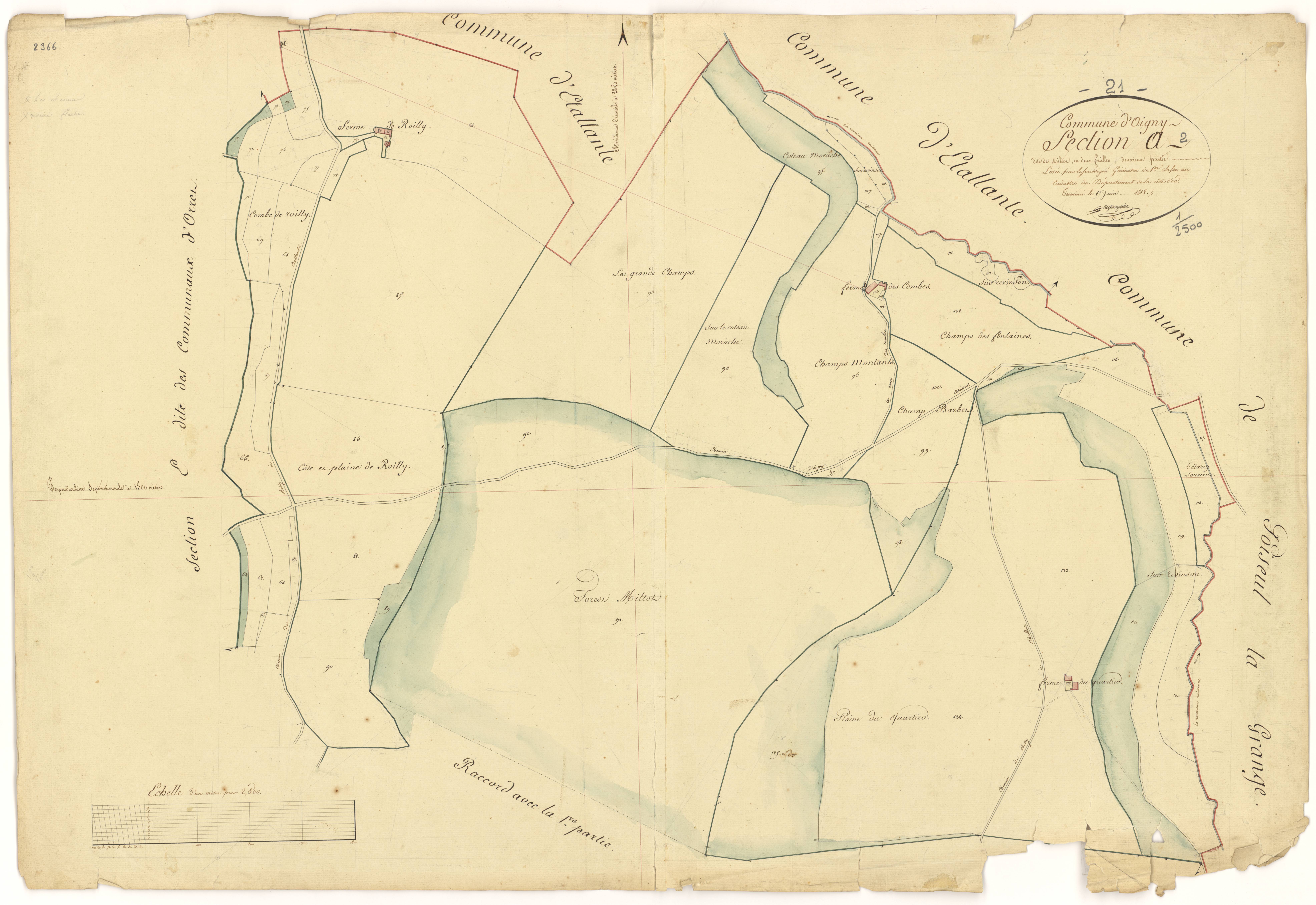 Oigny - Section A2 - 3 P PLAN 465/3
