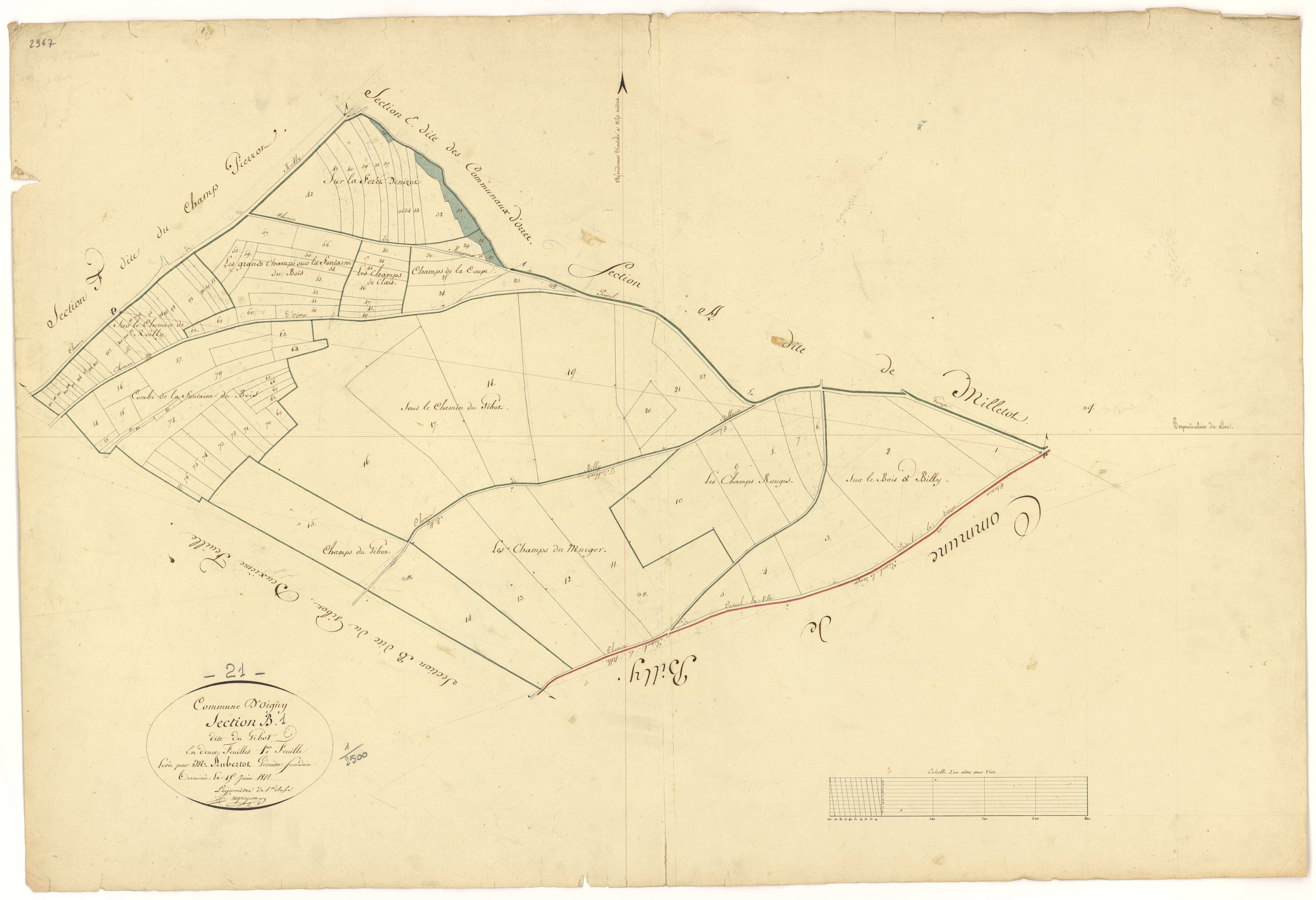 Oigny - Section B1 - 3 P PLAN 465/4