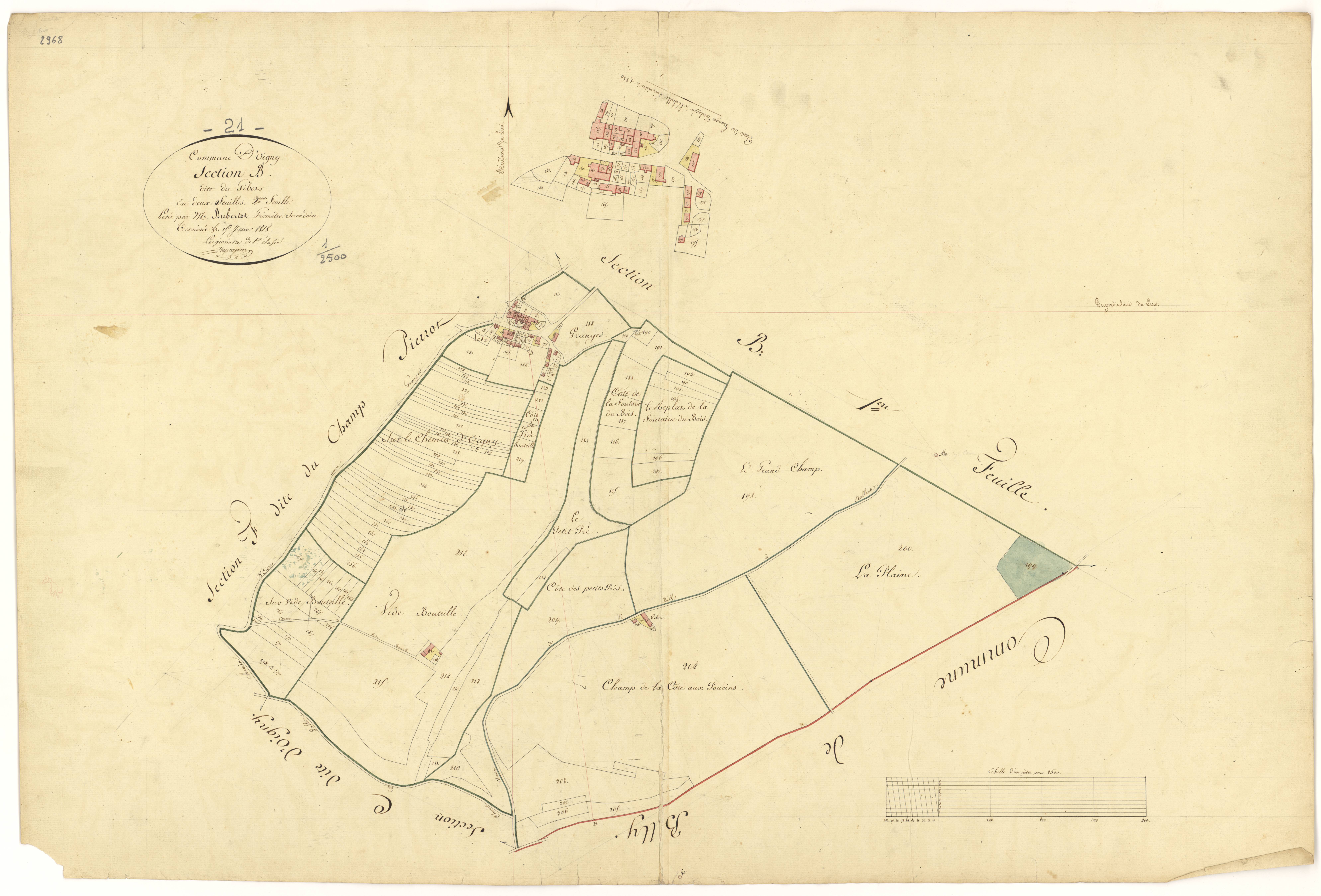 Oigny - Section B2 - 3 P PLAN 465/5