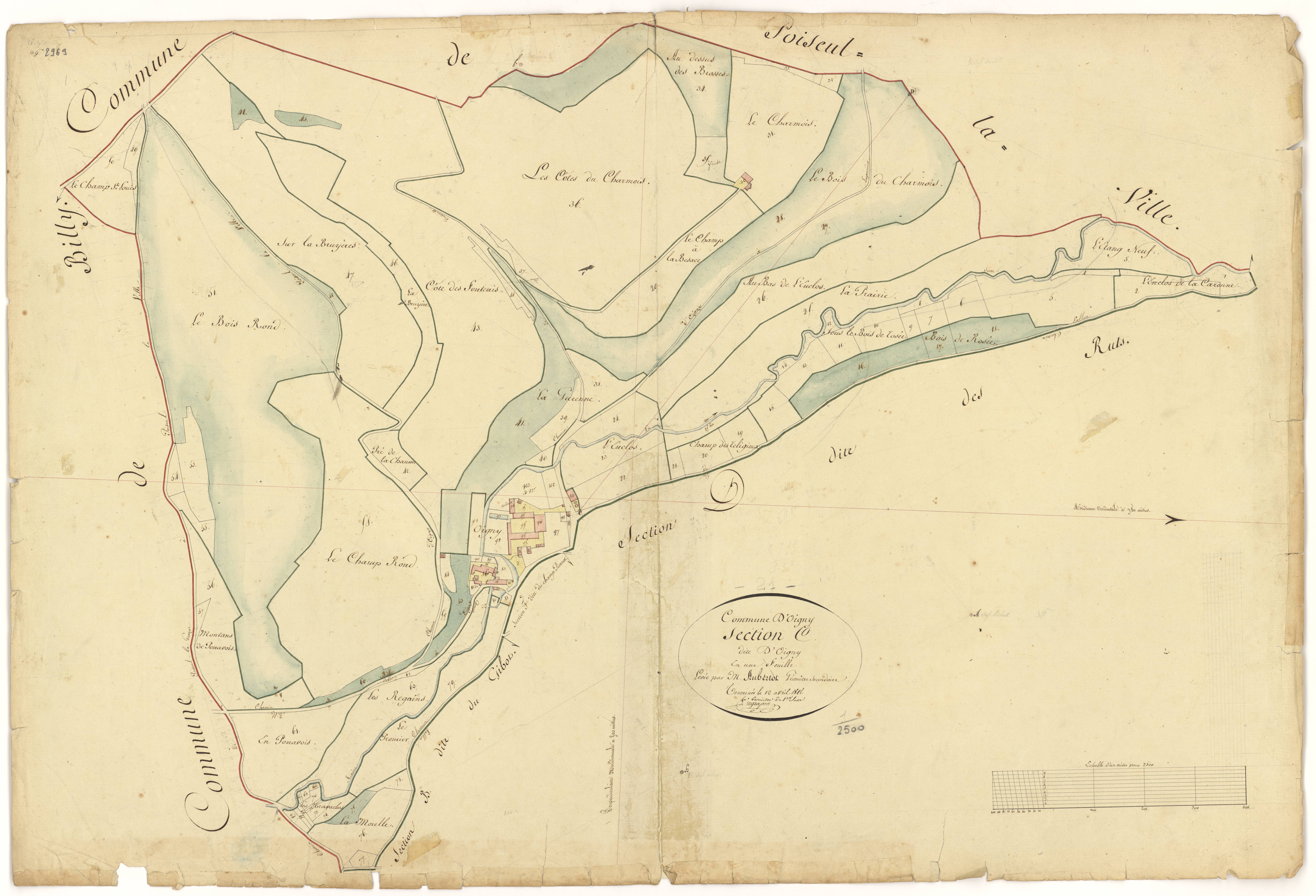 Oigny - Section C - 3 P PLAN 465/6