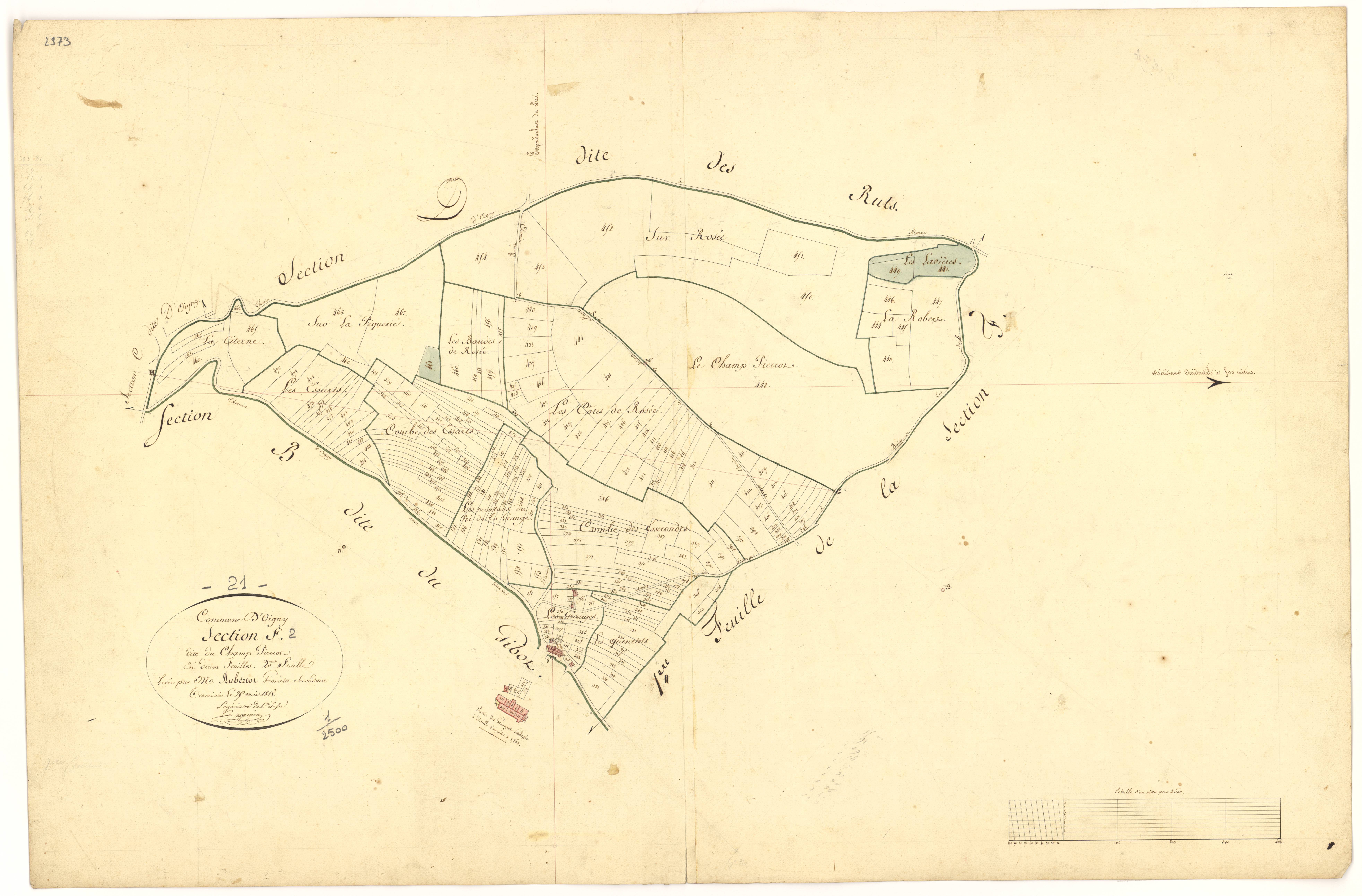 Oigny - Section F2 - 3 P PLAN 465/10