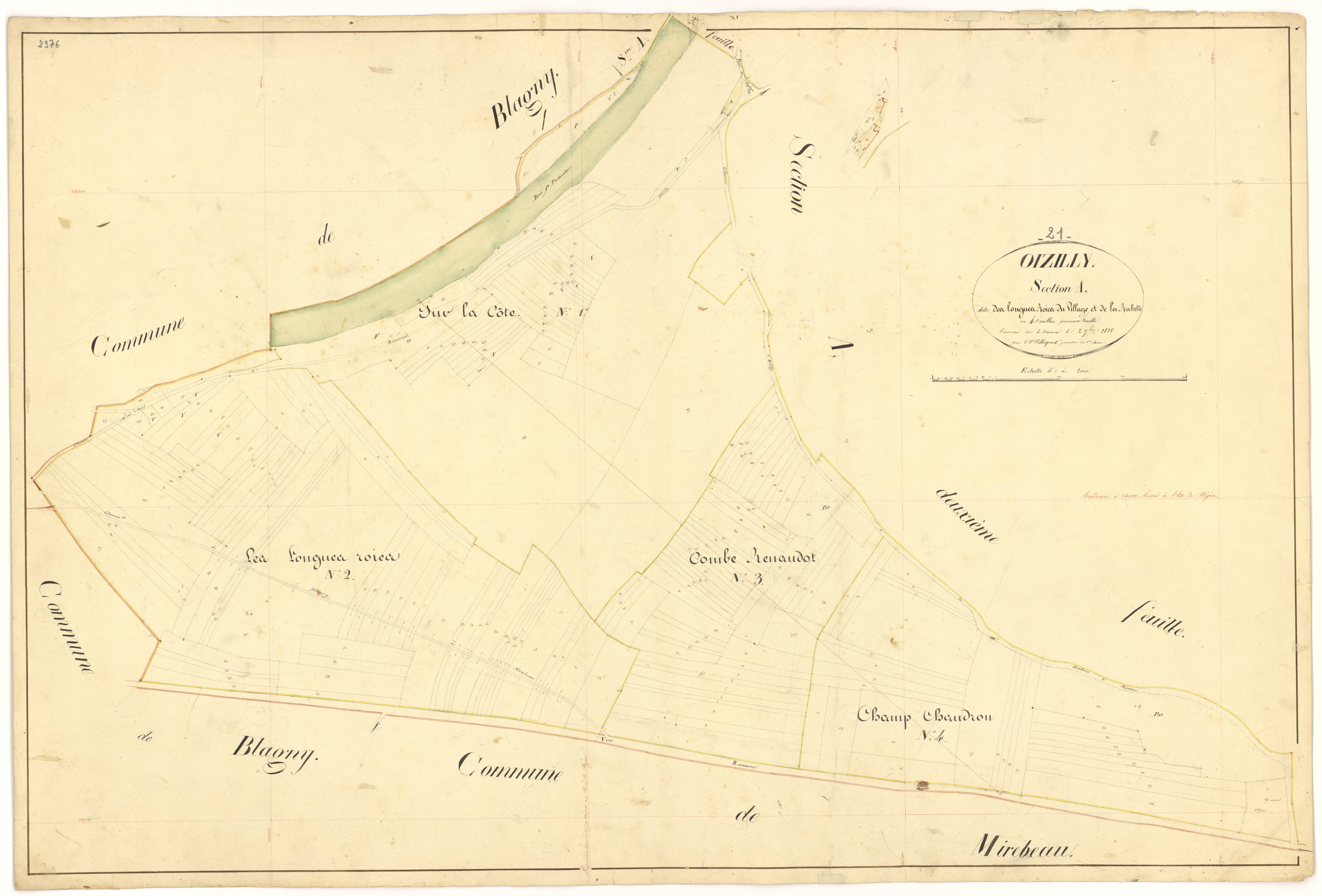 Oisilly - Section A1 - 3 P PLAN 466/3