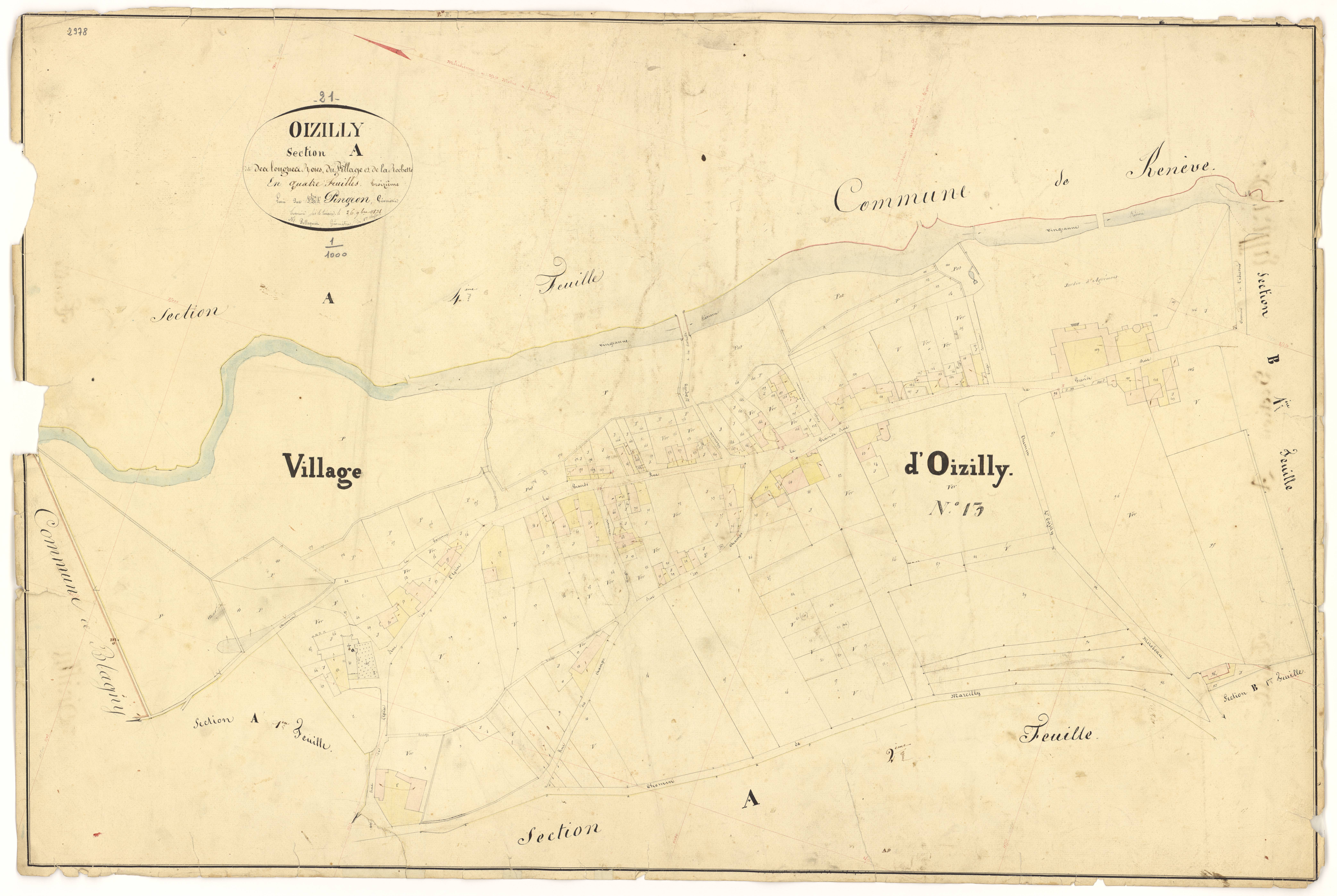 Oisilly - Section A3 - 3 P PLAN 466/5