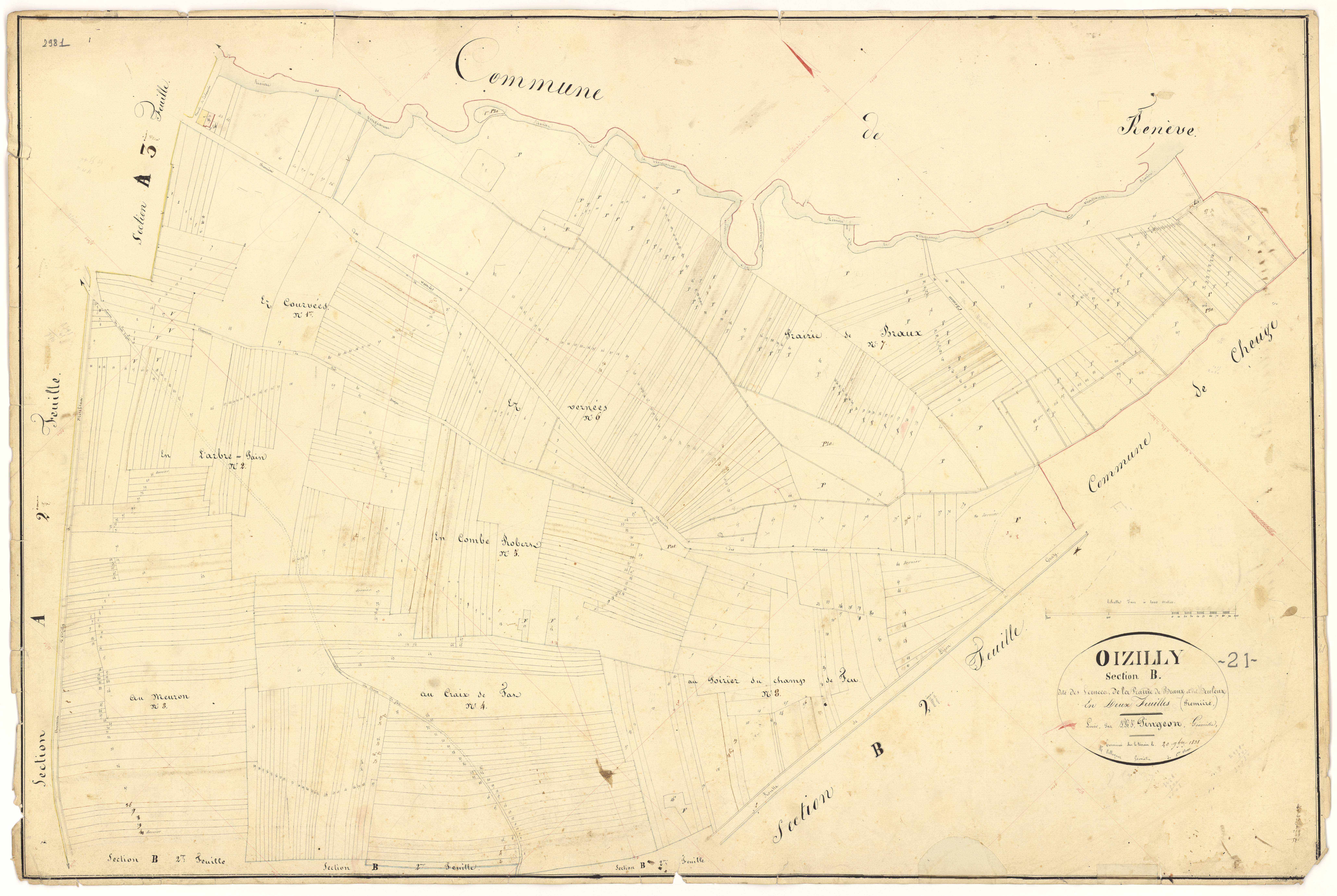 Oisilly - Section B1 - 3 P PLAN 466/8