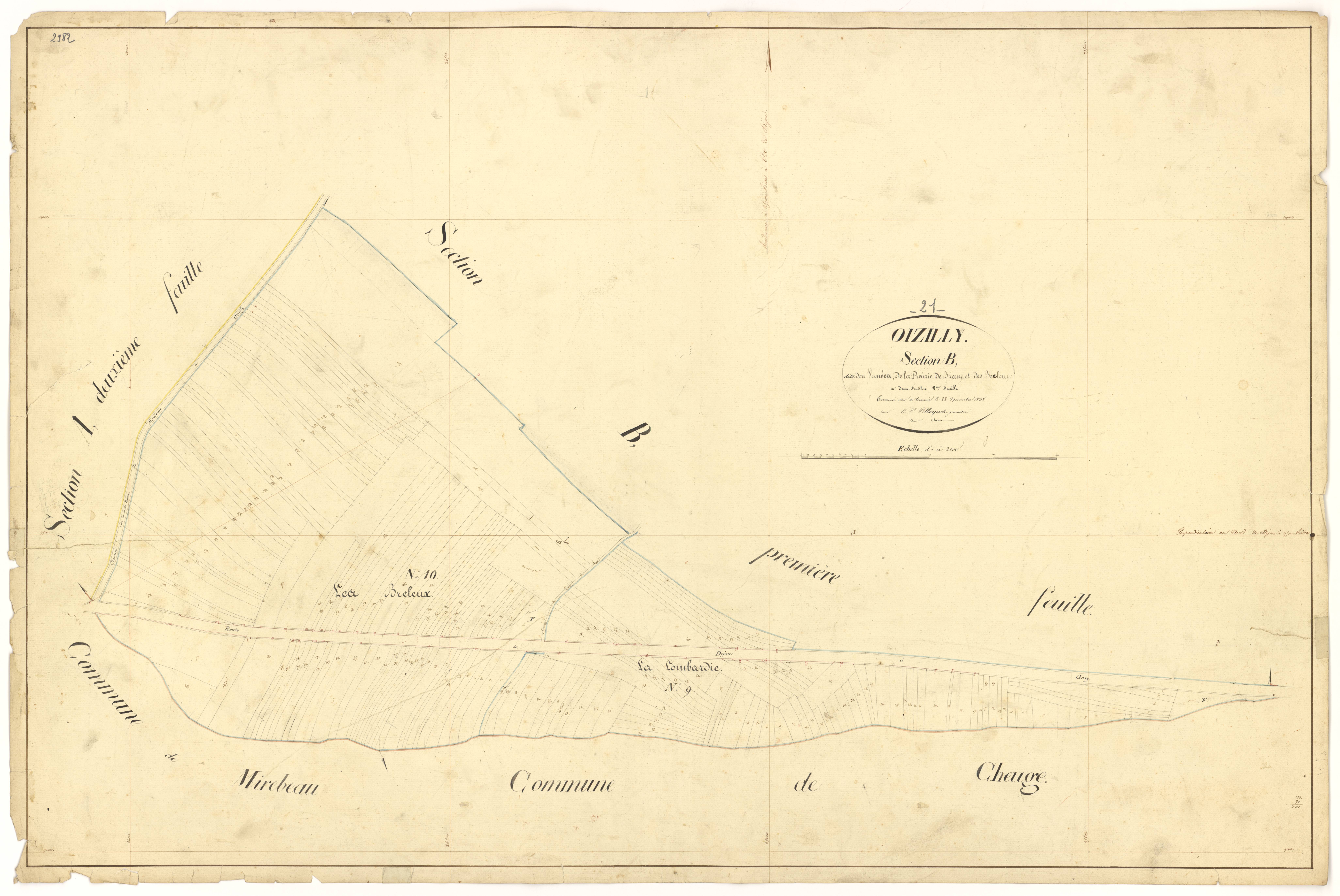Oisilly - Section B2 - 3 P PLAN 466/9