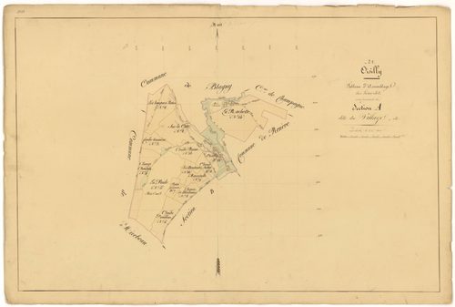 Oisilly - Section A (tableau d'assemblage) - 3 P PLAN 466/2