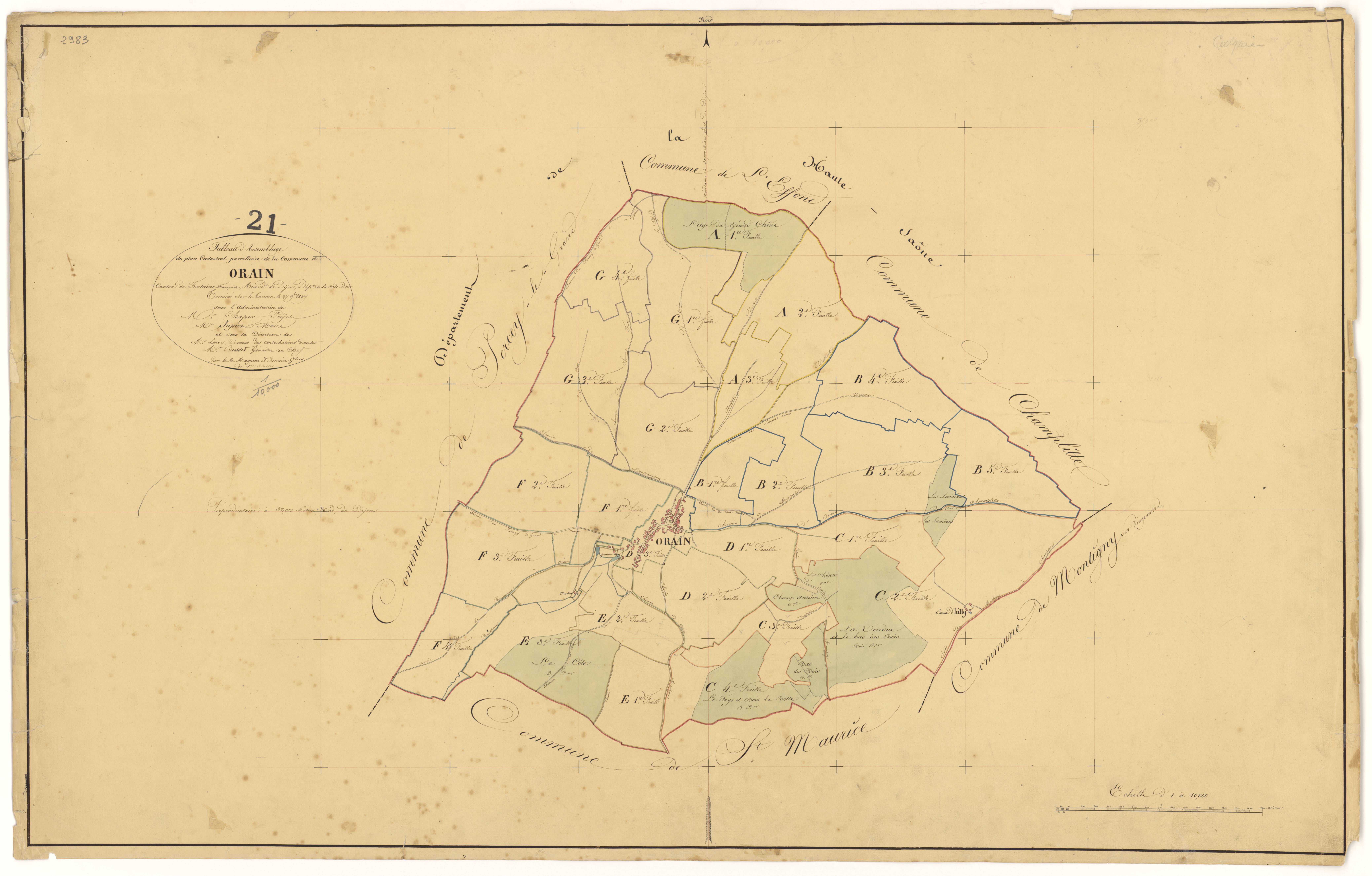 Orain - Tableau d'assemblage - 3 P PLAN 467/1