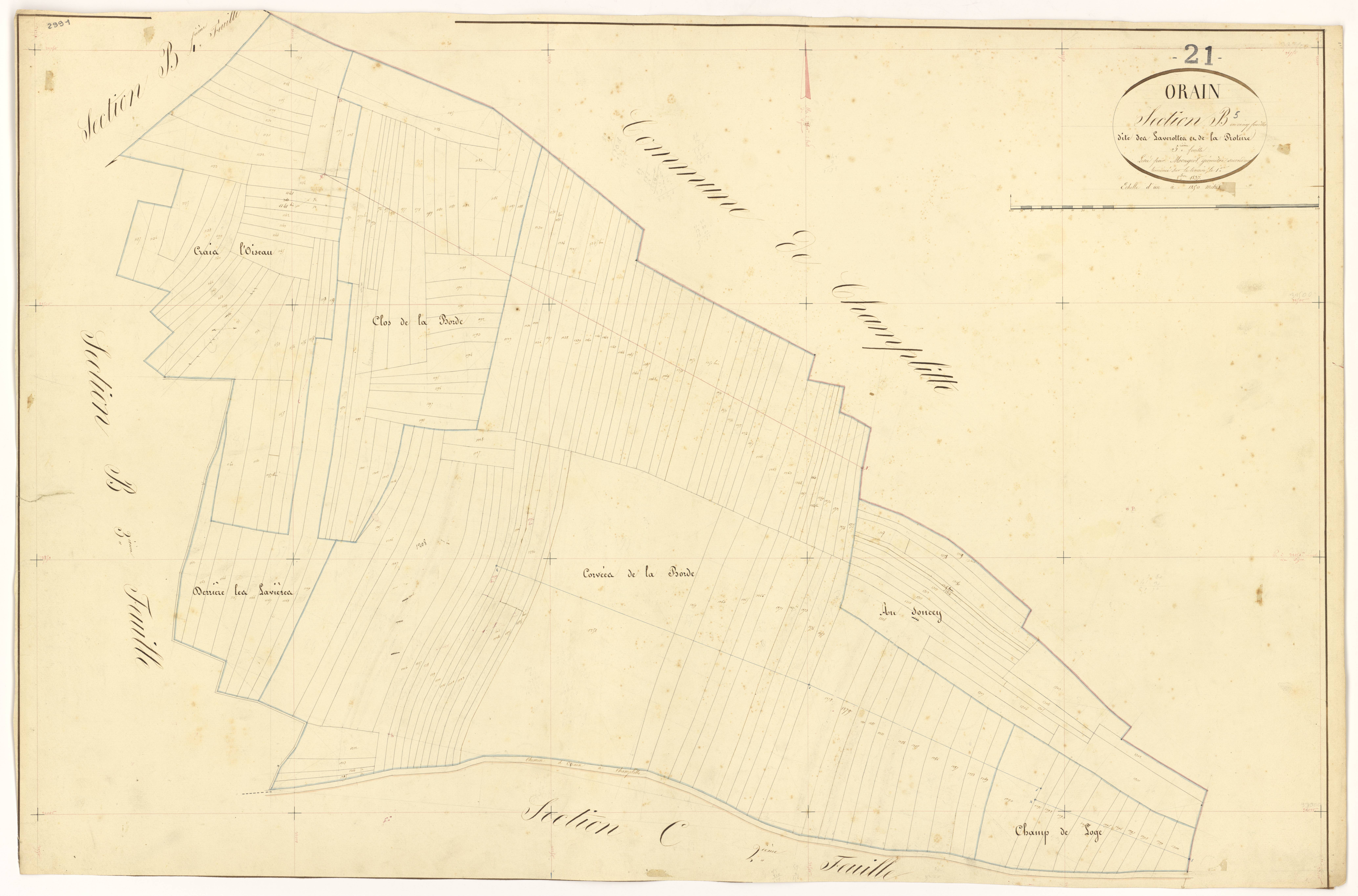 Orain - Section B5 - 3 P PLAN 467/9