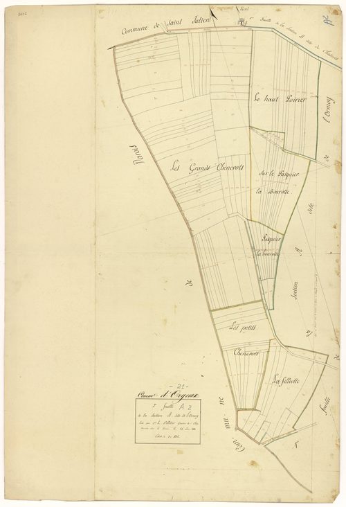 Orgeux - Section A2 - 3 P PLAN 468/3