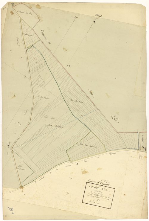 Orgeux - Section B1 - 3 P PLAN 468/4