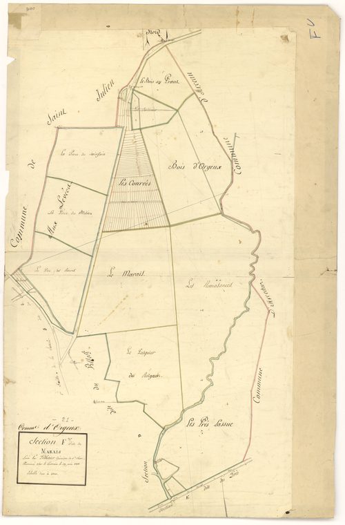 Orgeux - Section F - 3 P PLAN 468/11