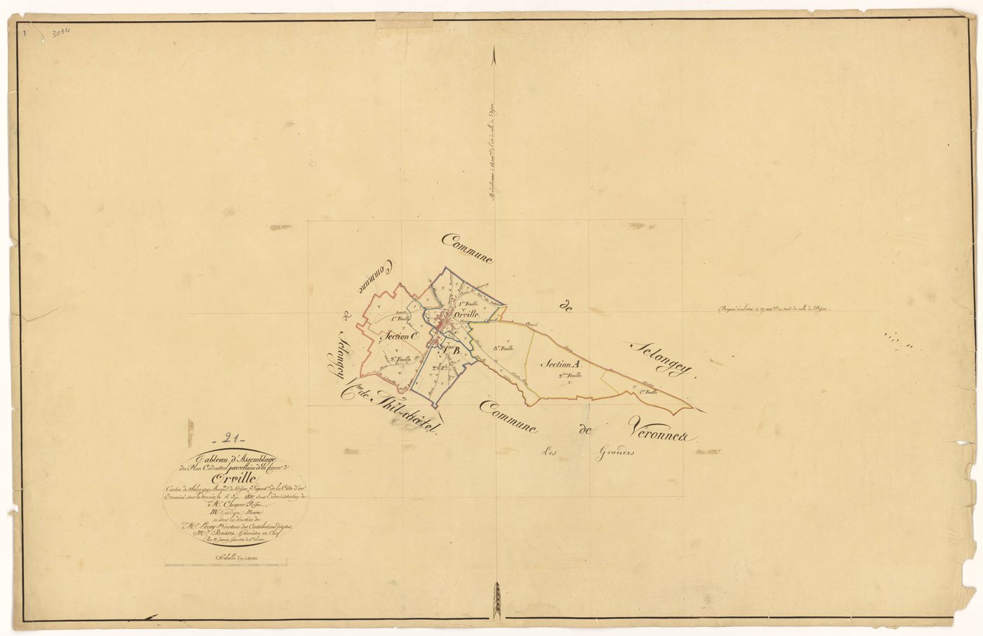 Orville - Tableau d'assemblage - 3 P PLAN 471/1