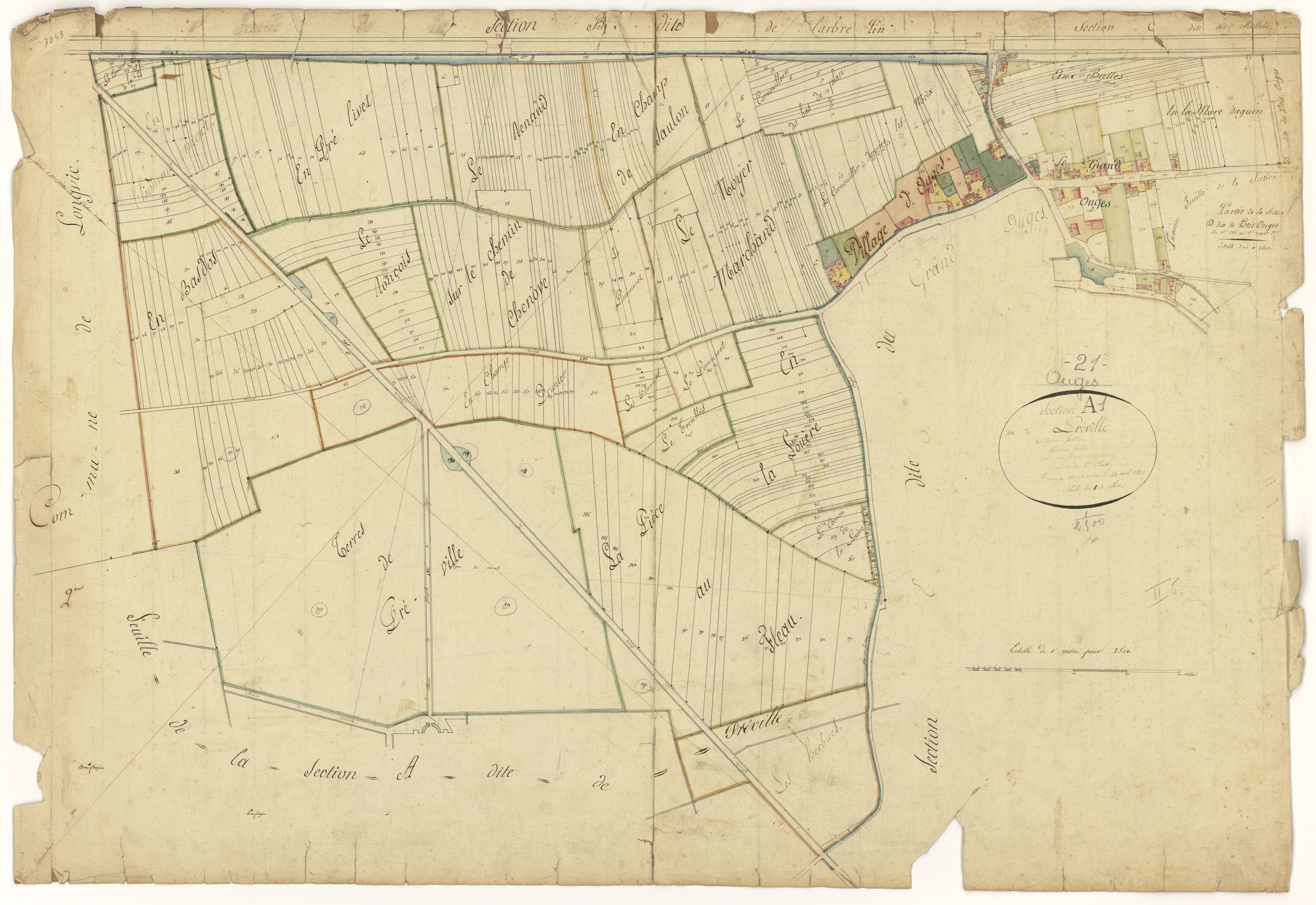 Ouges - Section A1 - 3 P PLAN 472/2