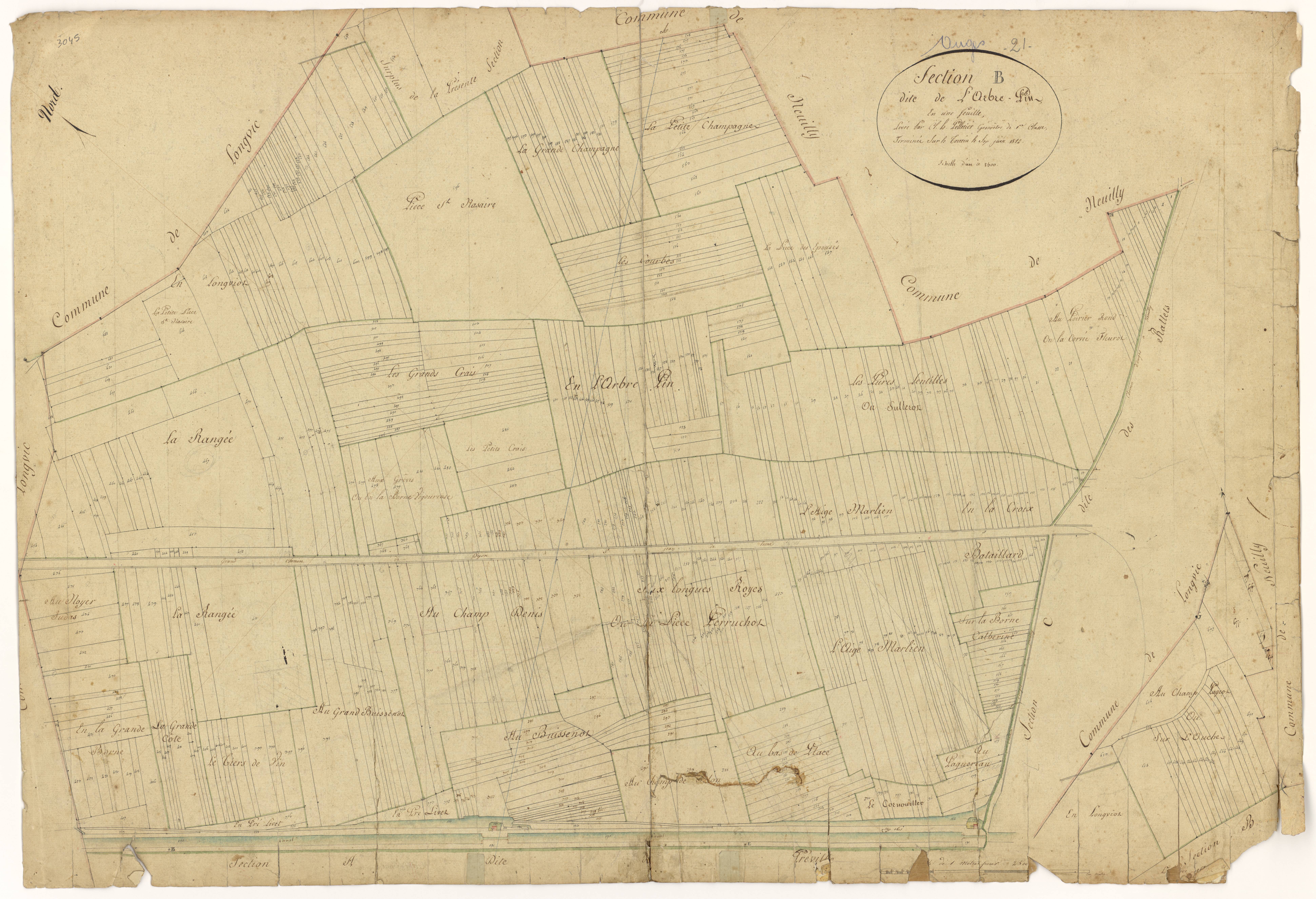 Ouges - Section B - 3 P PLAN 472/4