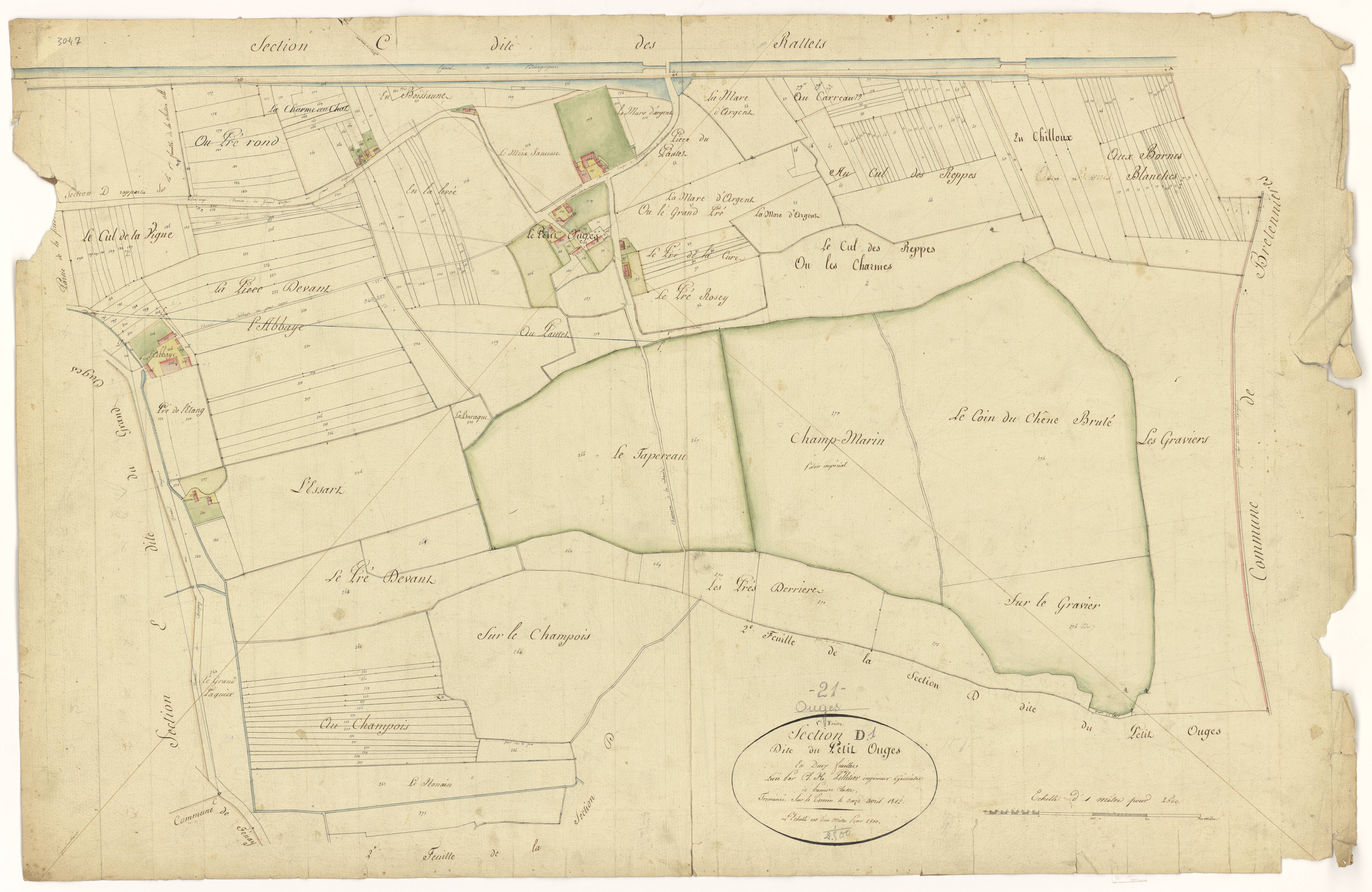 Ouges - Section D1 - 3 P PLAN 472/6